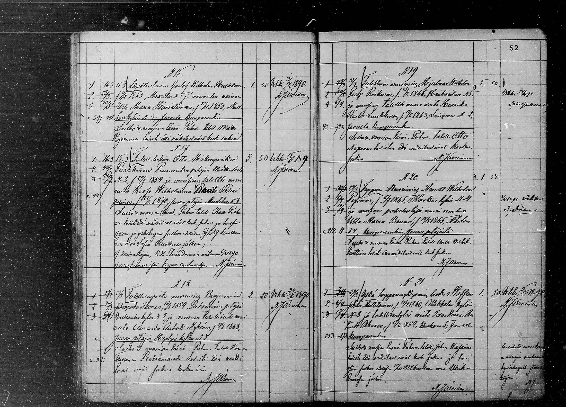 [ ../kirjat/Kirkonkirjat/juva/kuulutetut_1886-1891_mko6-8/kuvat/52.jpg ]