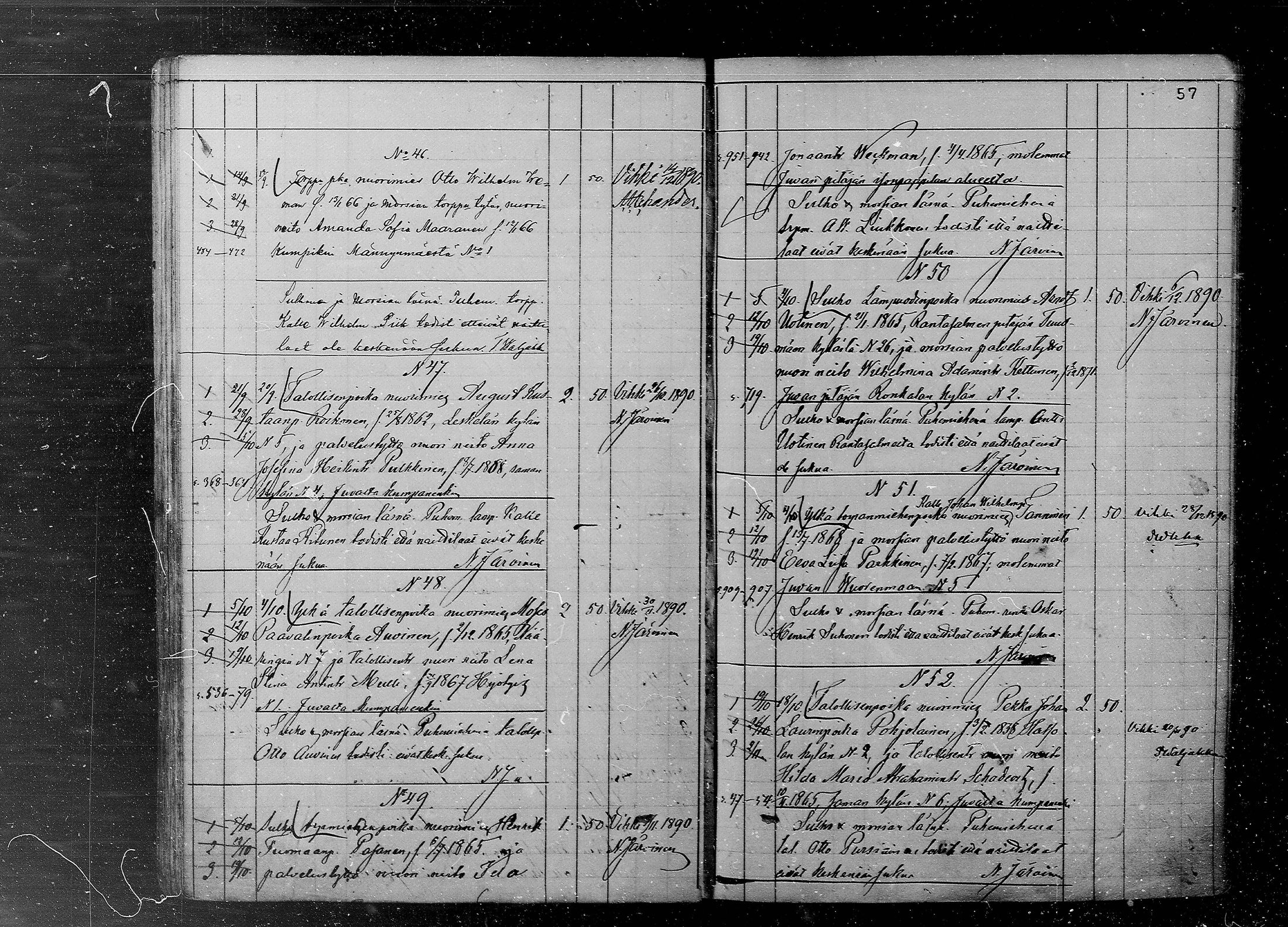[ ../kirjat/Kirkonkirjat/juva/kuulutetut_1886-1891_mko6-8/kuvat/57.jpg ]