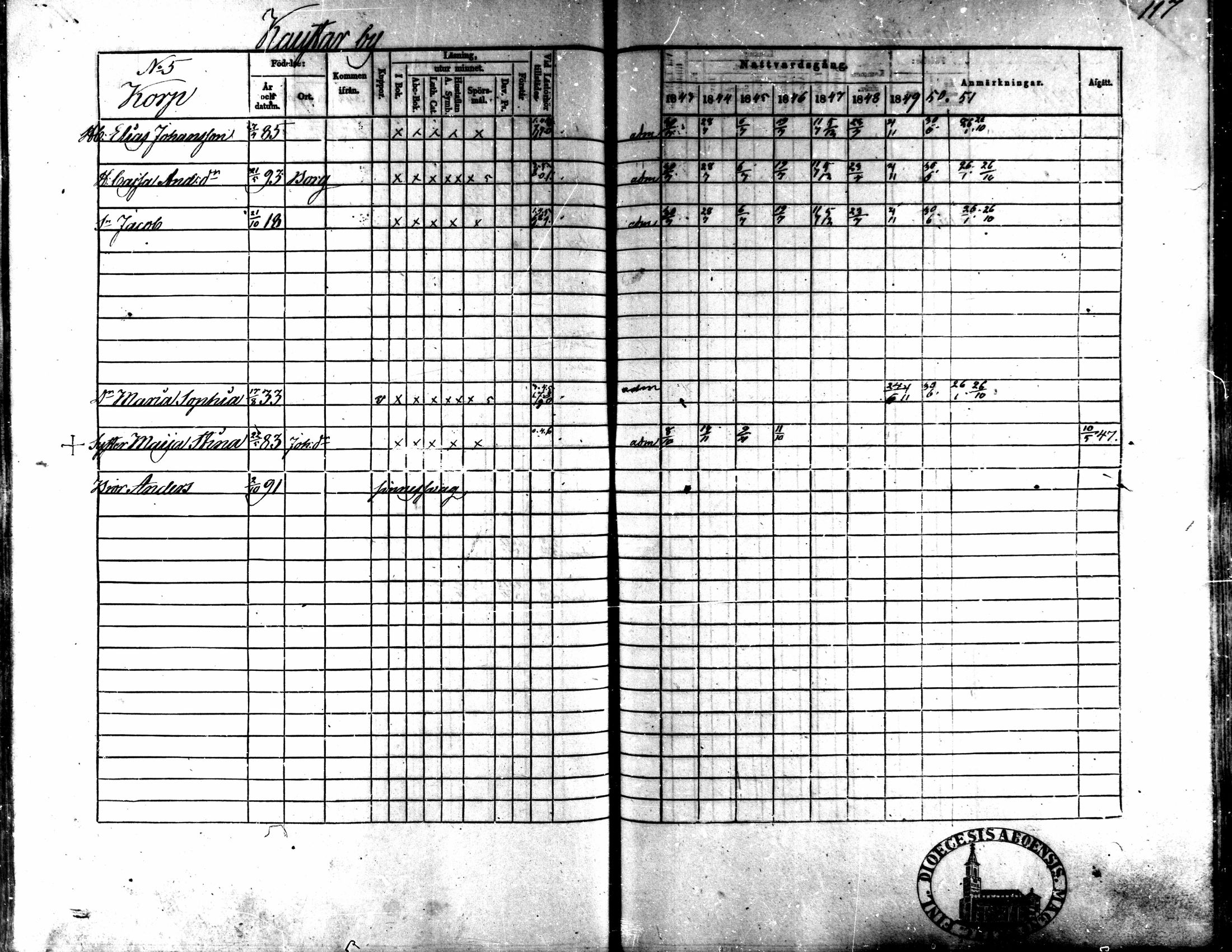[ ../kirjat/Kirkonkirjat/kaarlela/rippikirja_1843-1851_mko124-136/kuvat/97.jpg ]
