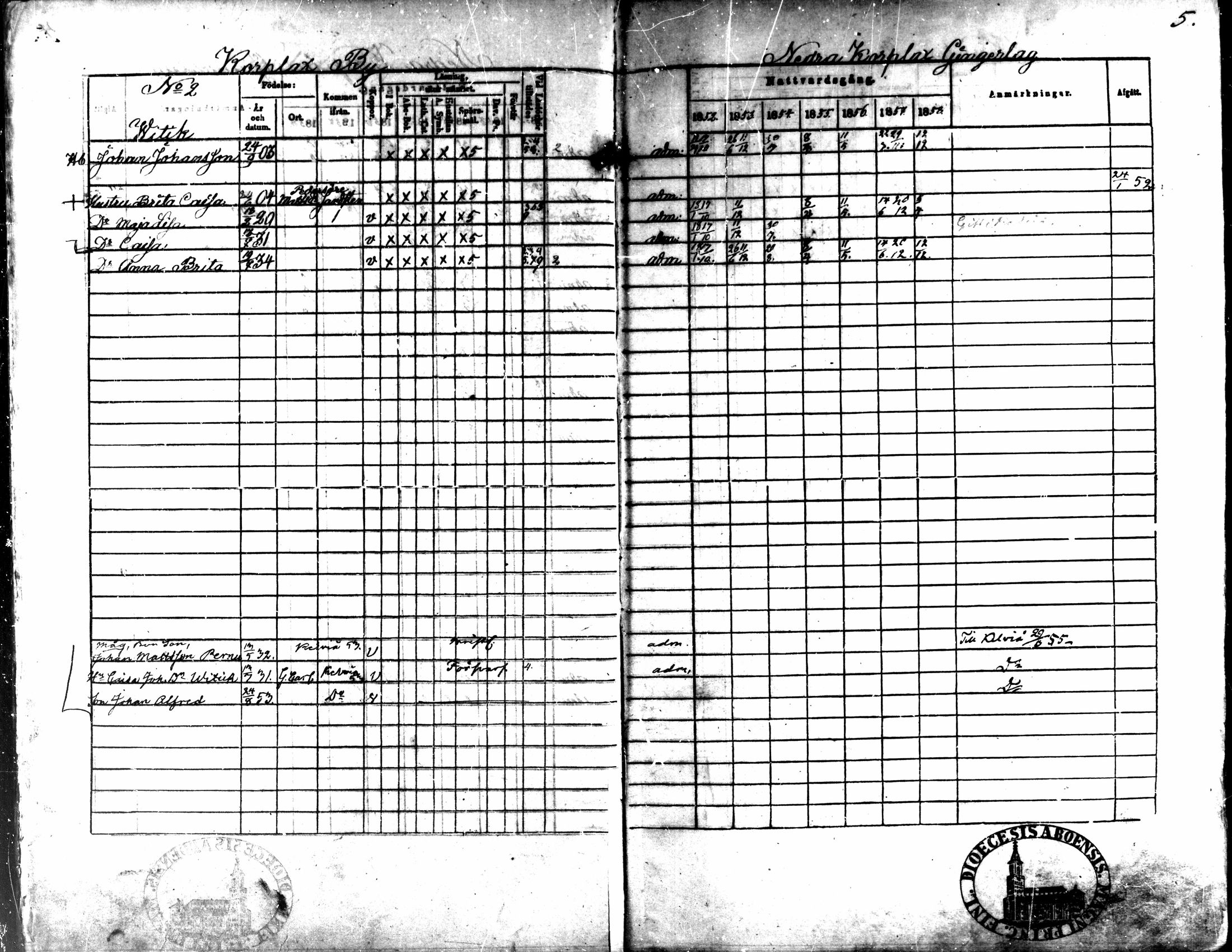 [ ../kirjat/Kirkonkirjat/kaarlela/rippikirja_1852-1858_mko137-151/kuvat/6.jpg ]