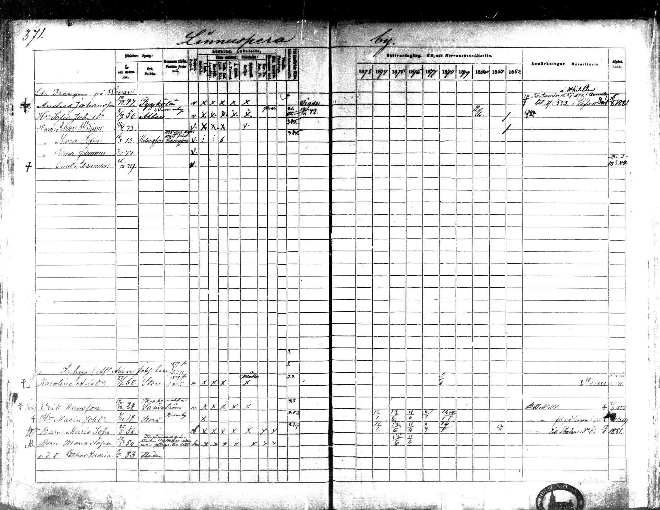 [ ../kirjat/Kirkonkirjat/kaarlela/rippikirja_1873-1882_mko187-201/kuvat/376.jpg ]