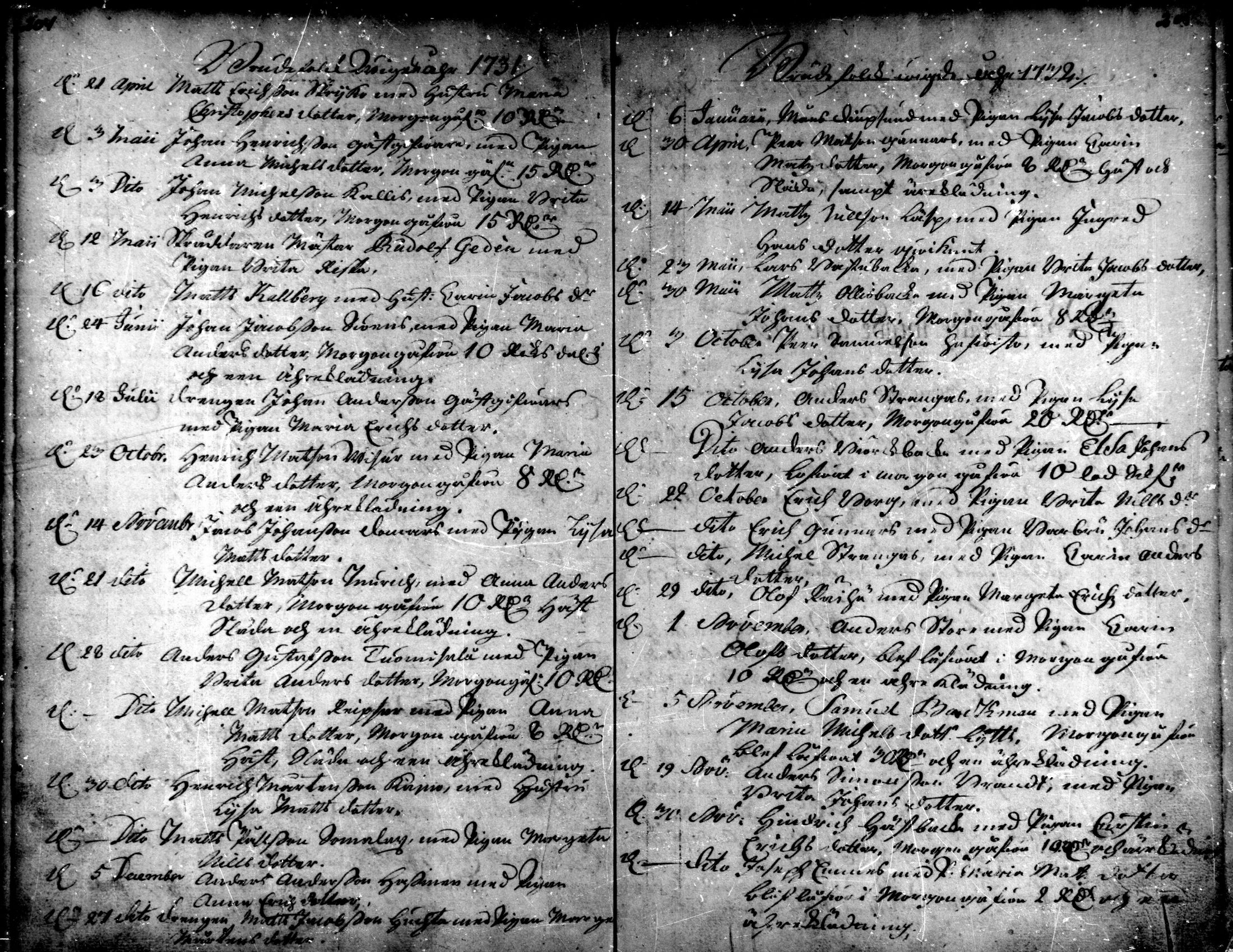 [ ../kirjat/Kirkonkirjat/kaarlela/vihityt_1721-1750_mko194/kuvat/6.jpg ]