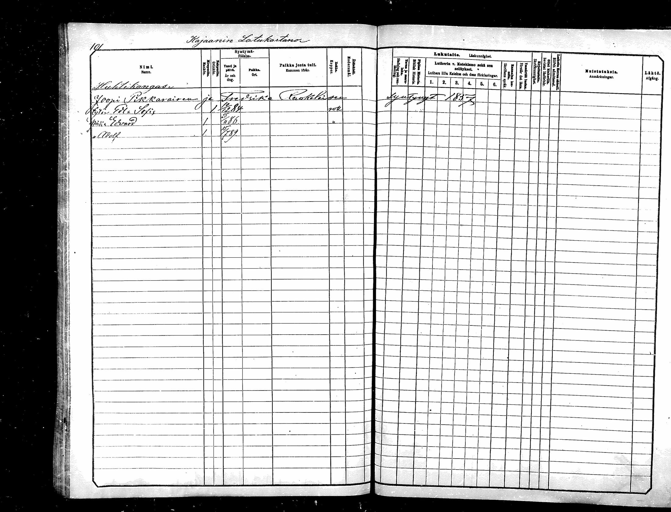 [ ../kirjat/Kirkonkirjat/kajaani/lastenkirja_1881-1890_ksrk_mko50-54/kuvat/61.jpg ]