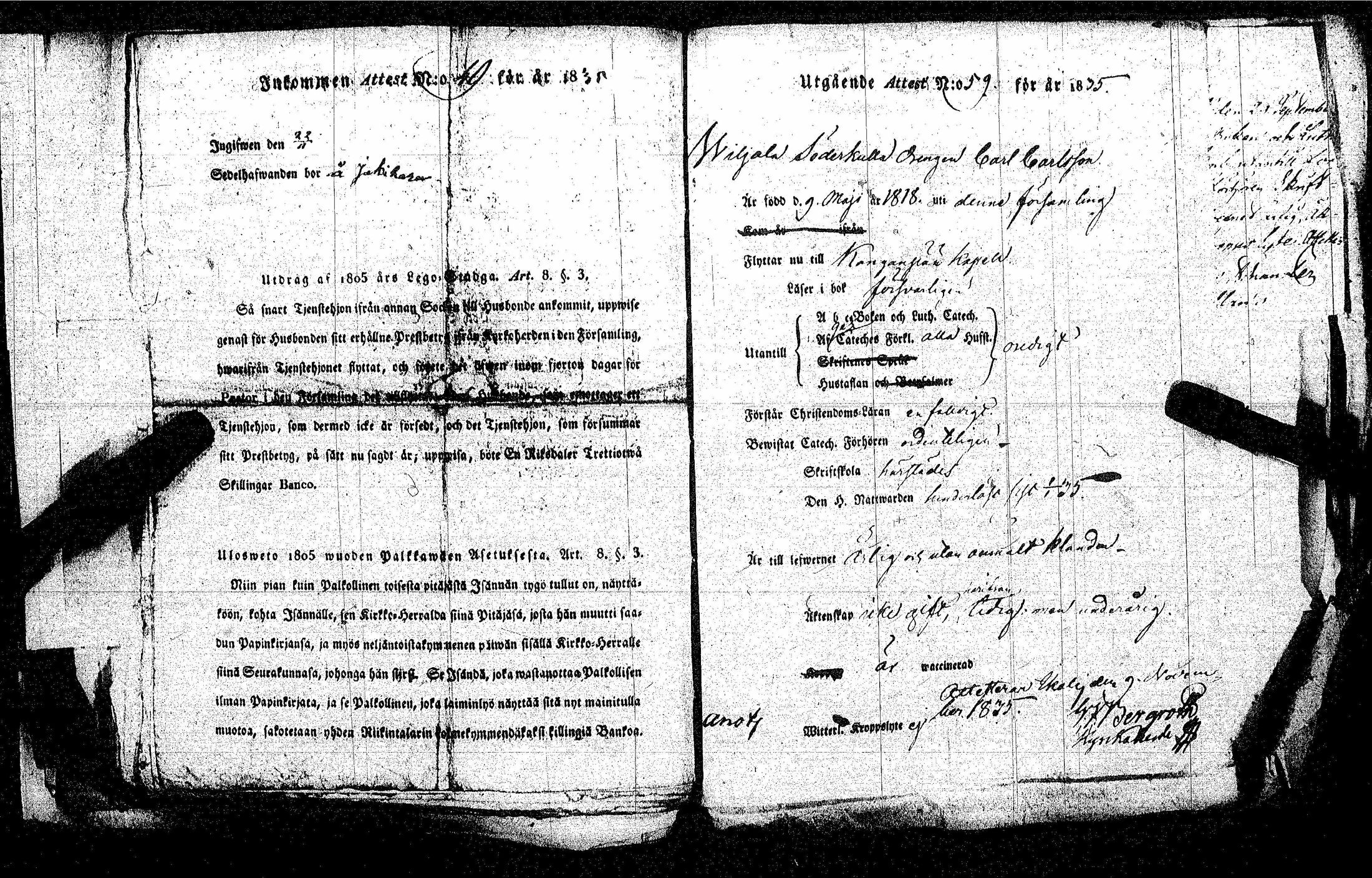 [ ../kirjat/Kirkonkirjat/kankaanpaa/muuttokirjoja_1831-1835_jk518/kuvat/288.jpg ]