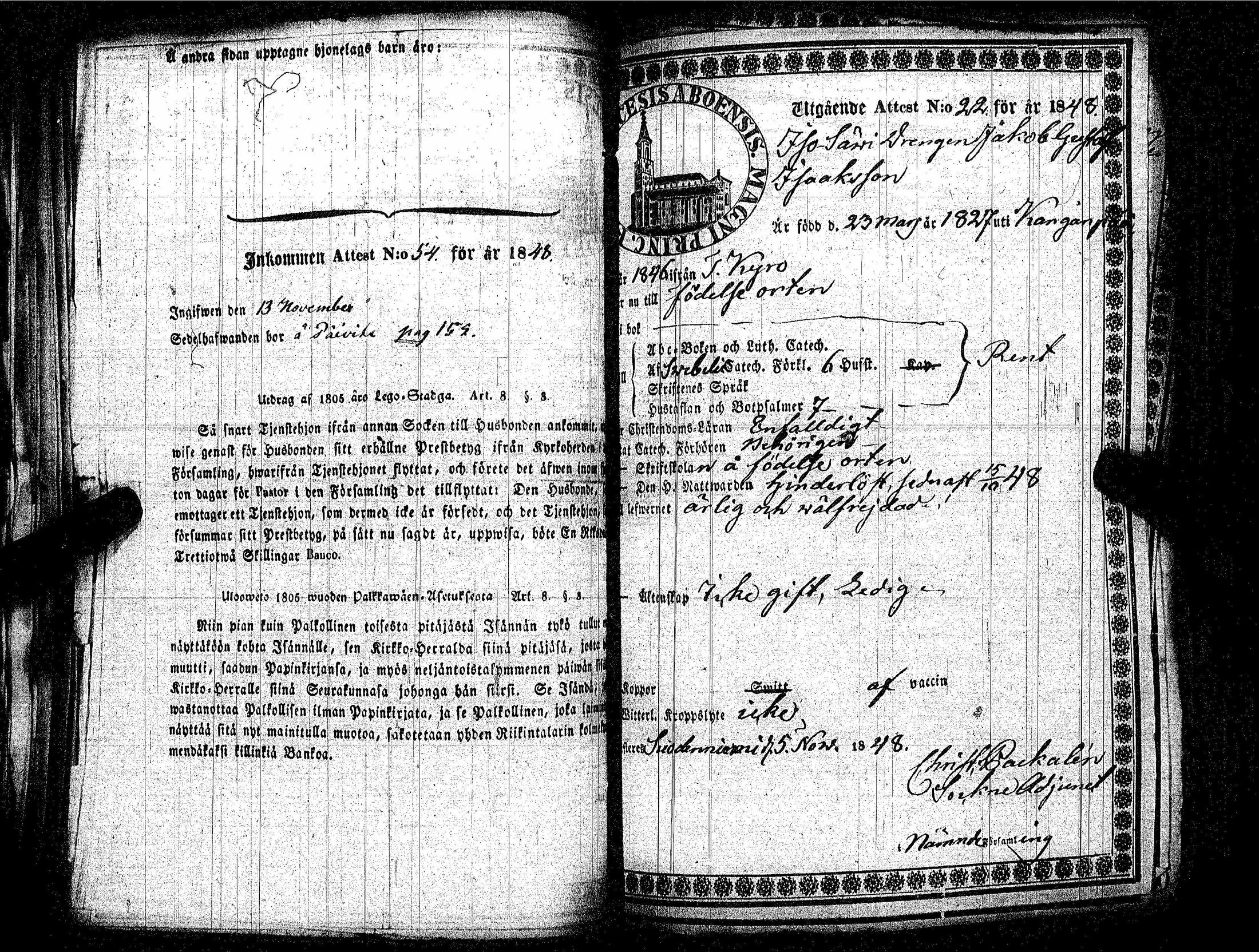 [ ../kirjat/Kirkonkirjat/kankaanpaa/muuttokirjoja_1846-1849_jk519/kuvat/100.jpg ]