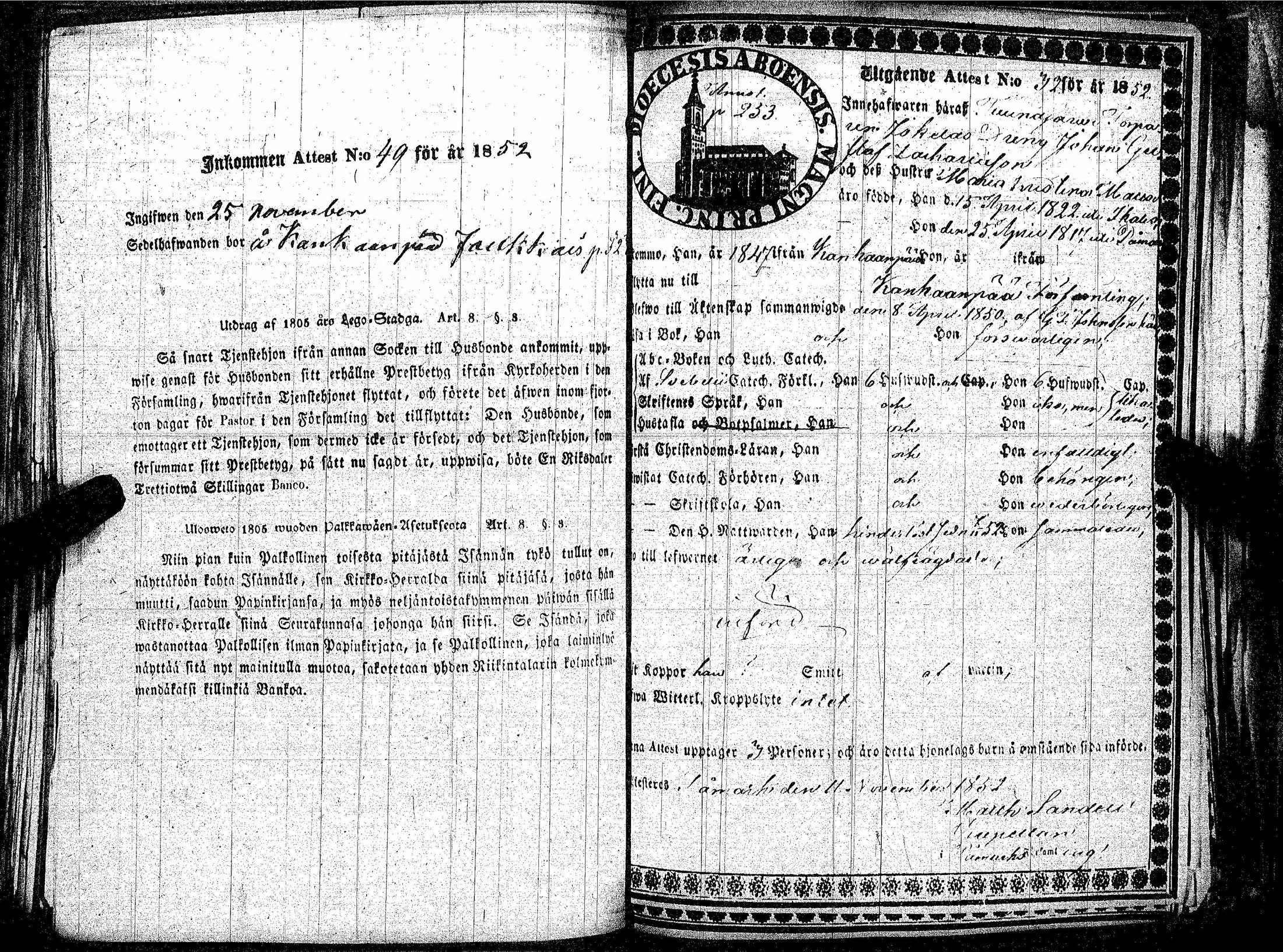 [ ../kirjat/Kirkonkirjat/kankaanpaa/muuttokirjoja_1850-1852_jk519/kuvat/150.jpg ]