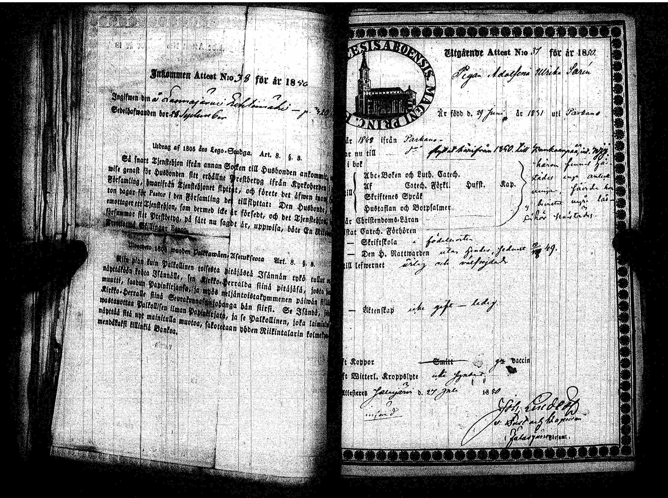 [ ../kirjat/Kirkonkirjat/kankaanpaa/muuttokirjoja_1850-1852_jk519/kuvat/43.jpg ]