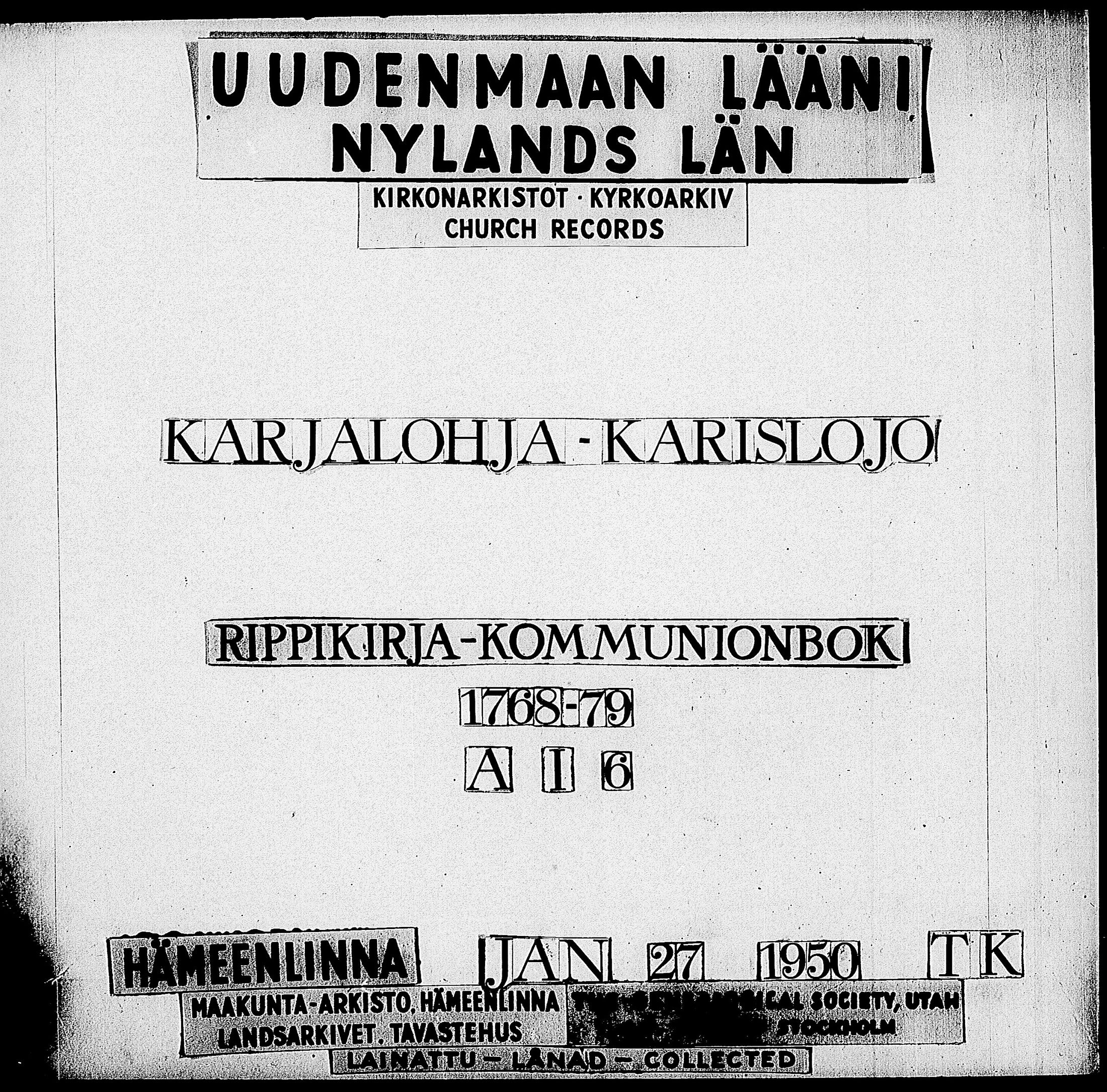 [ ../kirjat/Kirkonkirjat/karjalohja/rippikirja_1768-1779_tk688-689/kuvat/1.jpg ]