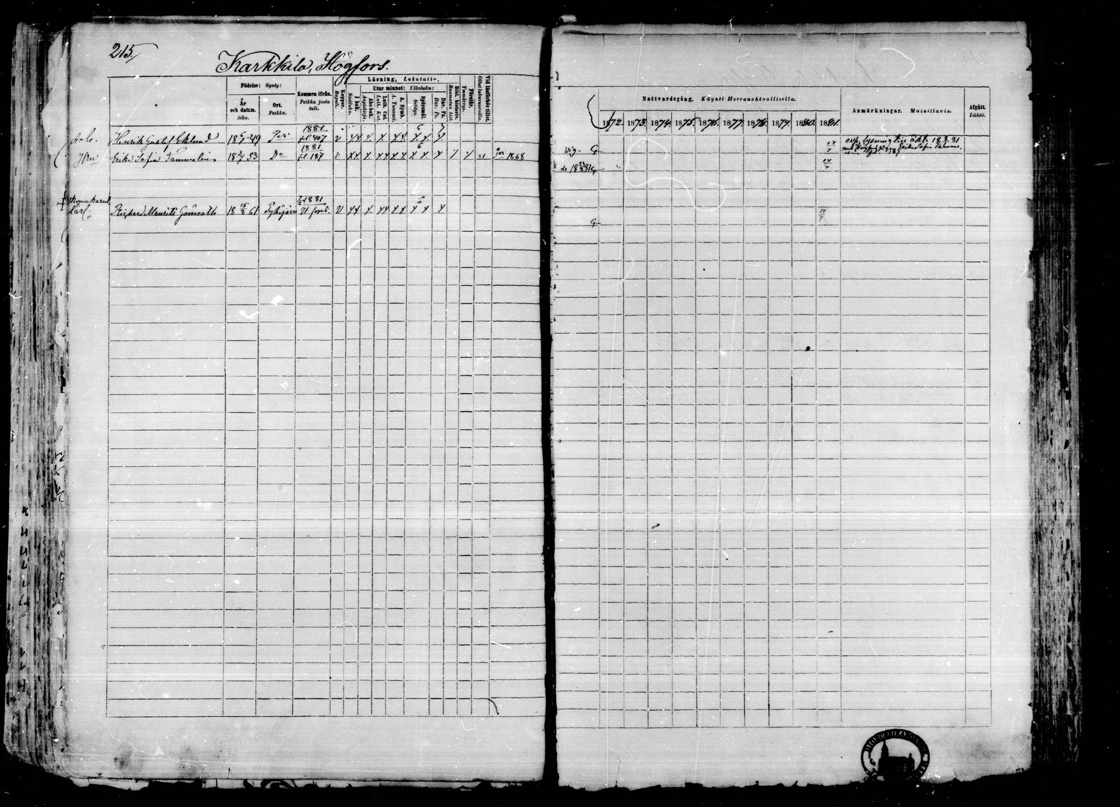 [ ../kirjat/Kirkonkirjat/karkkila/rippikirja_1872-1881_mko105-118/kuvat/187.jpg ]
