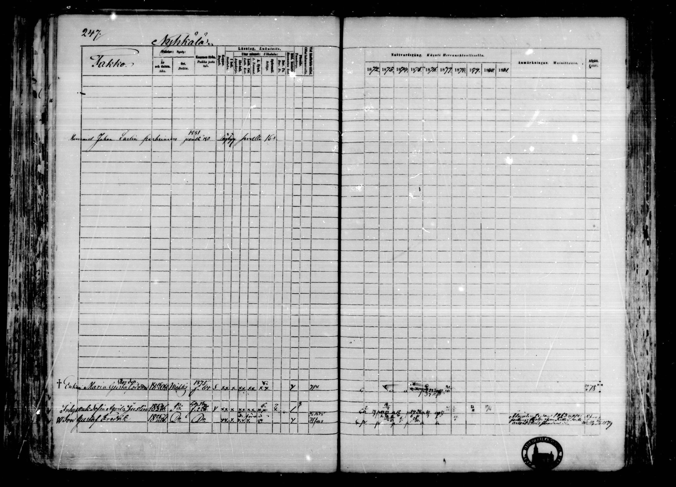 [ ../kirjat/Kirkonkirjat/karkkila/rippikirja_1872-1881_mko105-118/kuvat/214.jpg ]
