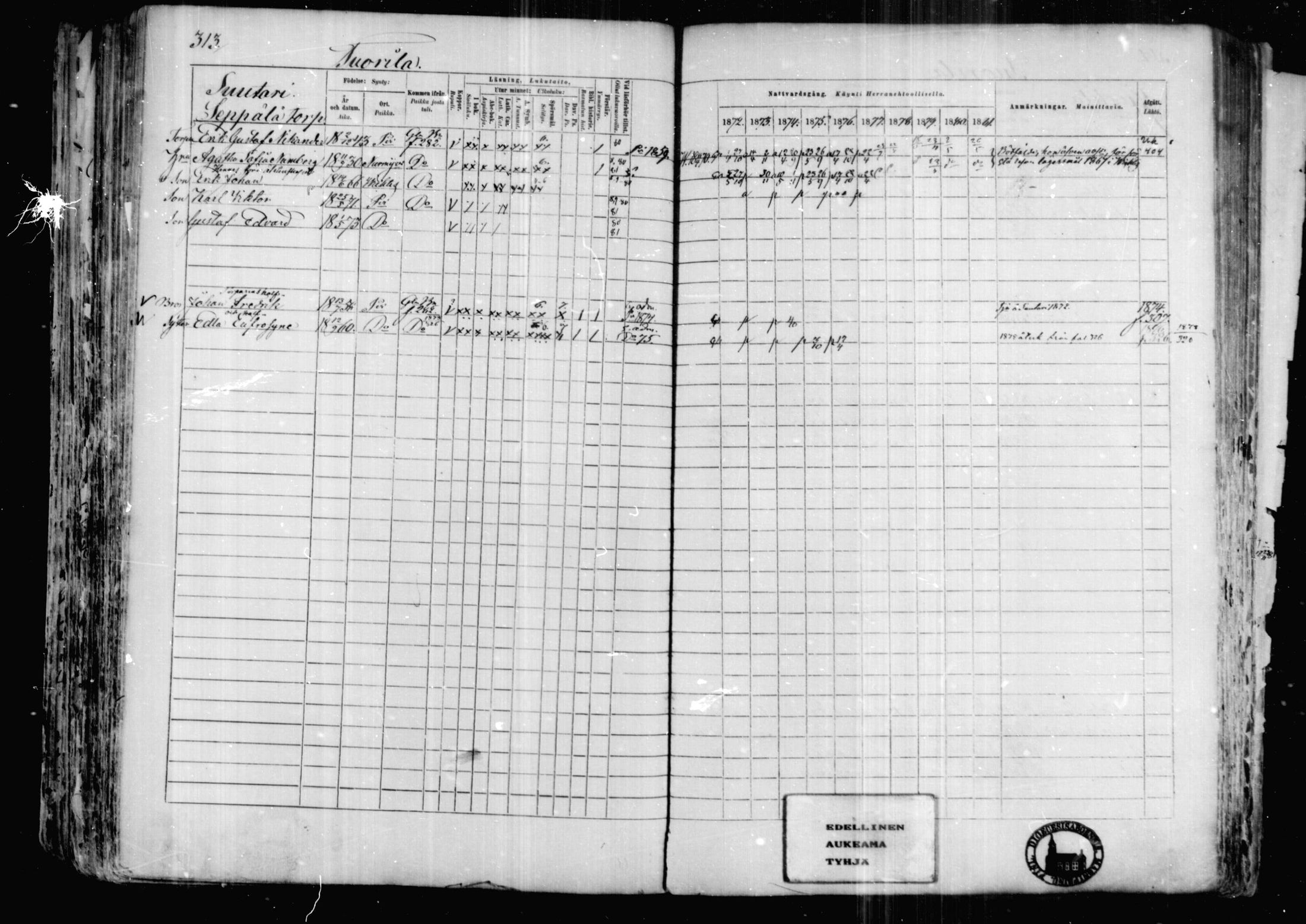 [ ../kirjat/Kirkonkirjat/karkkila/rippikirja_1872-1881_mko105-118/kuvat/272.jpg ]