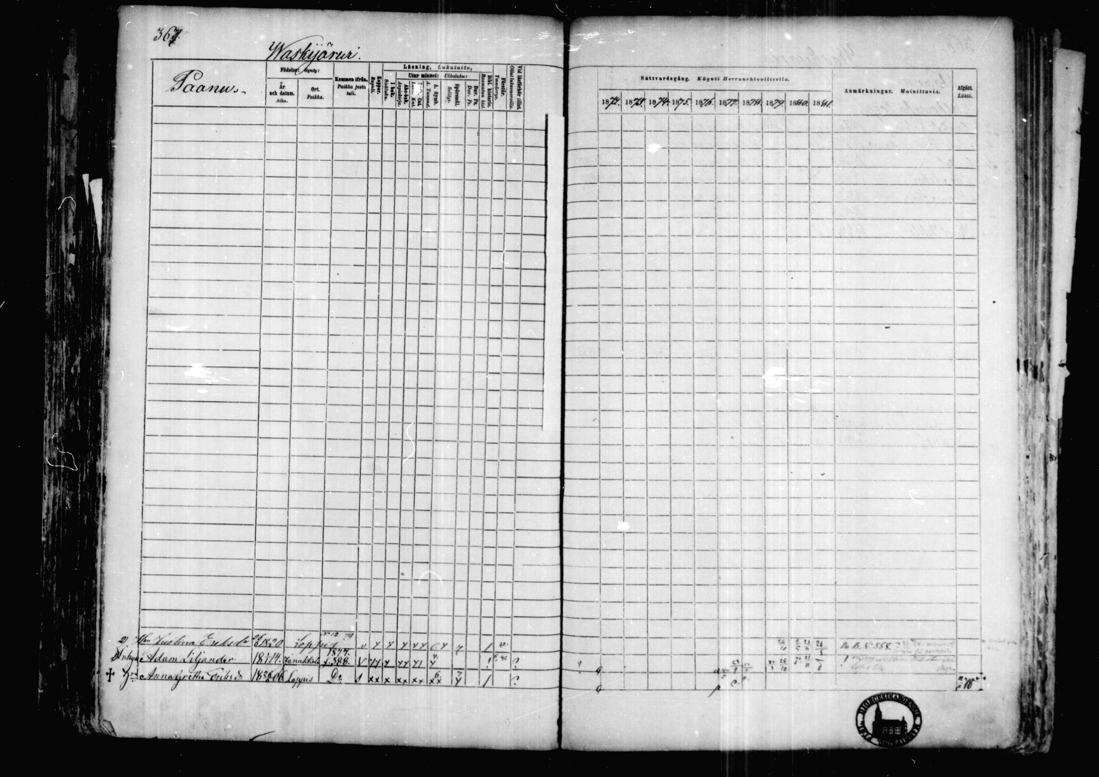 [ ../kirjat/Kirkonkirjat/karkkila/rippikirja_1872-1881_mko105-118/kuvat/321.jpg ]