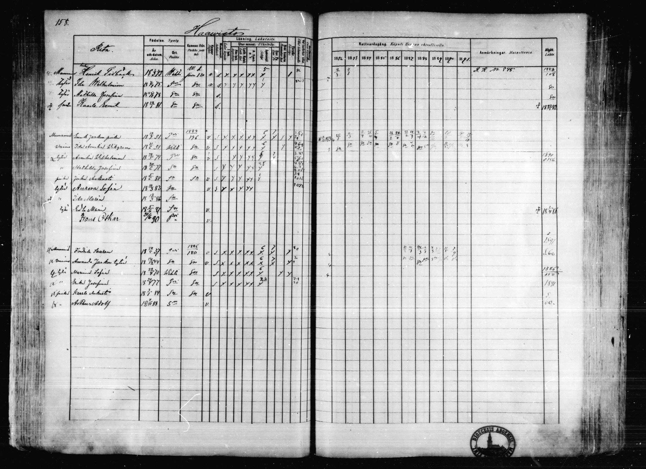[ ../kirjat/Kirkonkirjat/karkkila/rippikirja_1882-1891_mko119-136/kuvat/143.jpg ]