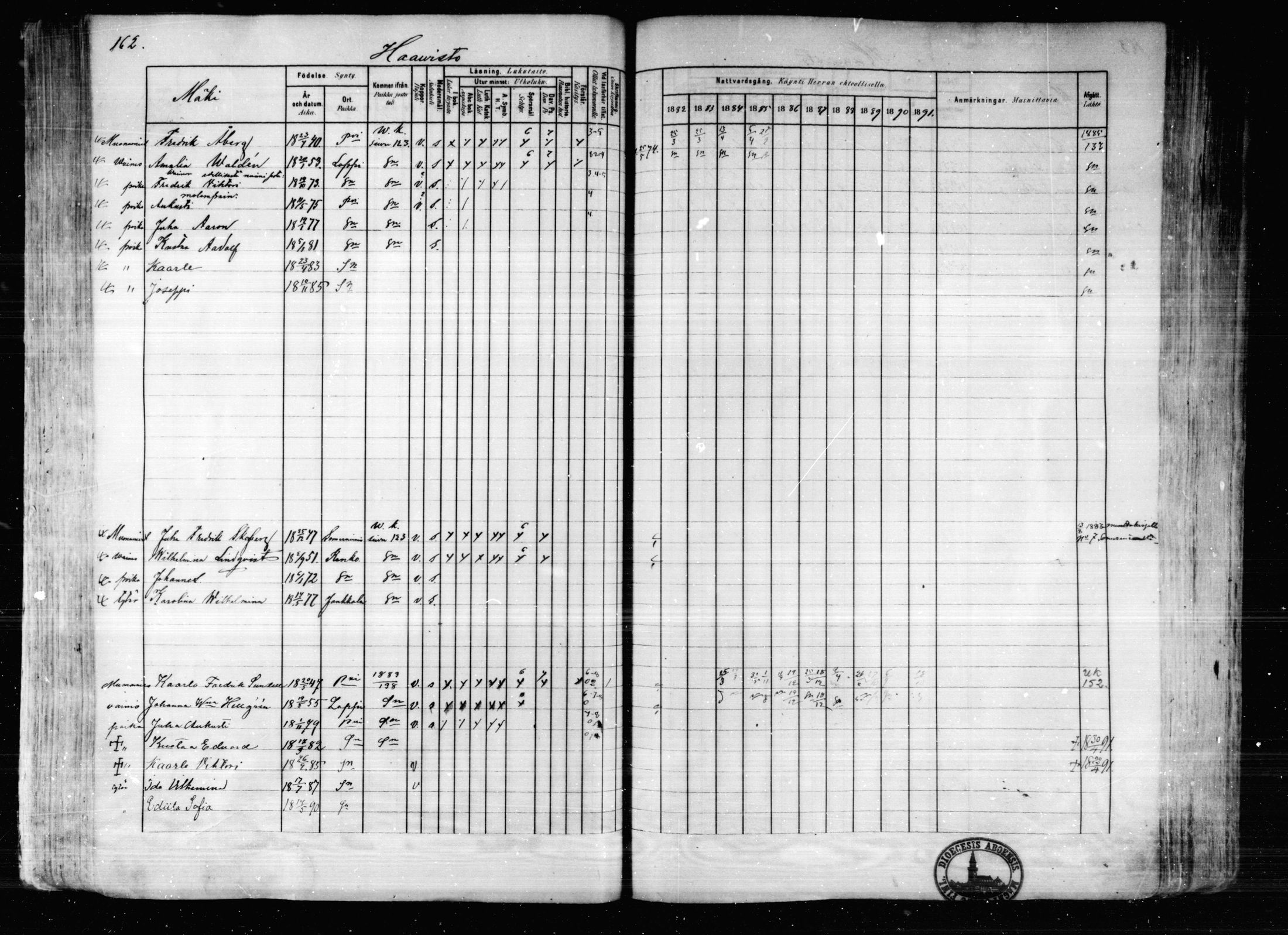 [ ../kirjat/Kirkonkirjat/karkkila/rippikirja_1882-1891_mko119-136/kuvat/146.jpg ]