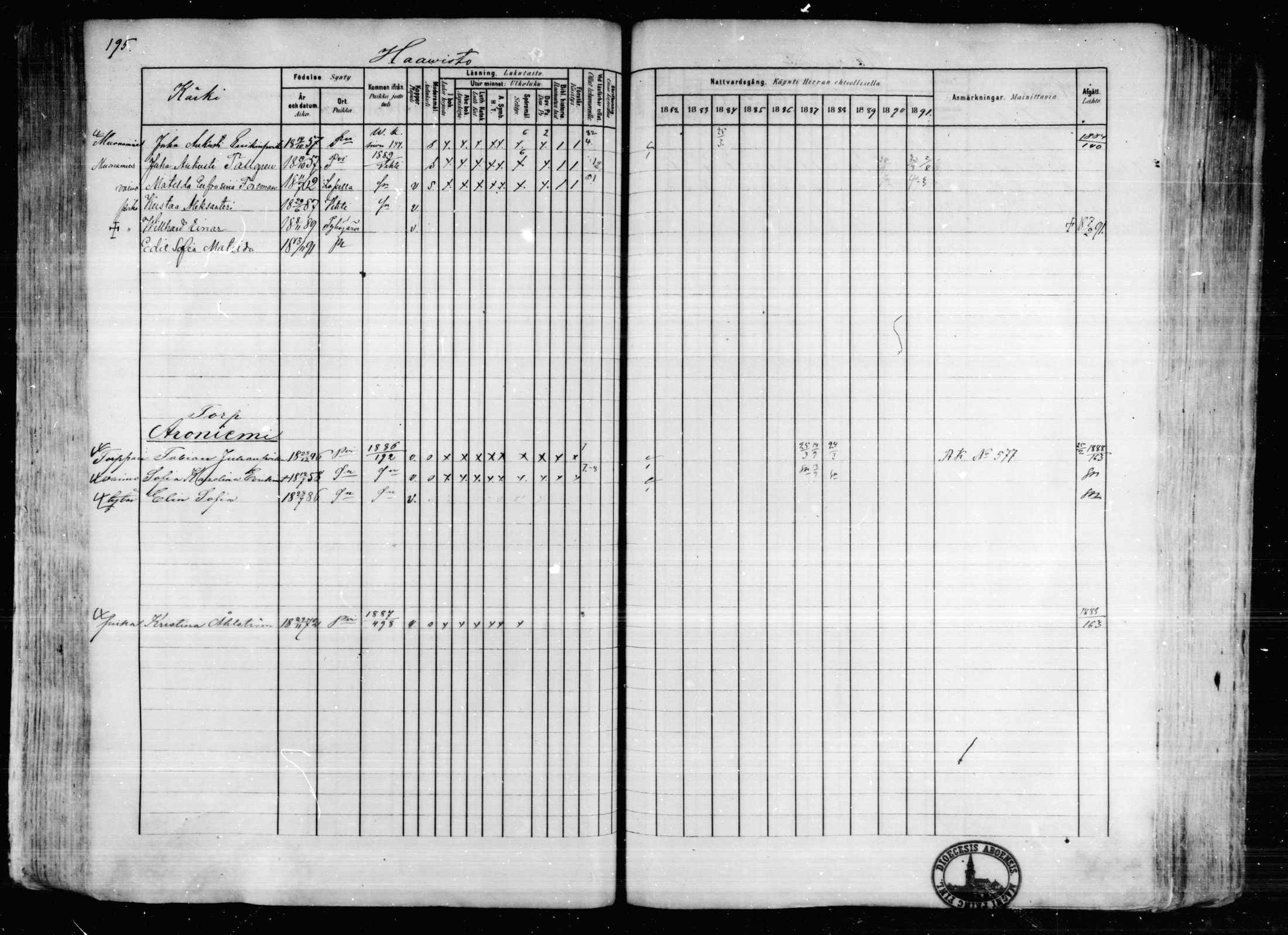 [ ../kirjat/Kirkonkirjat/karkkila/rippikirja_1882-1891_mko119-136/kuvat/173.jpg ]