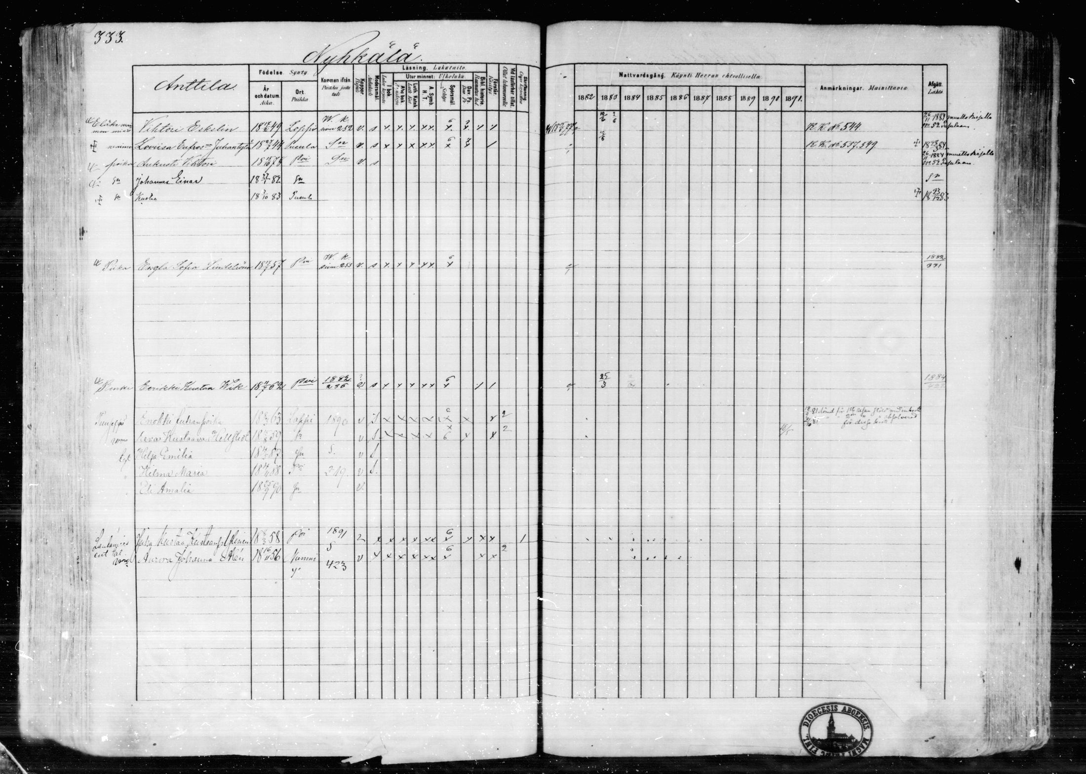 [ ../kirjat/Kirkonkirjat/karkkila/rippikirja_1882-1891_mko119-136/kuvat/295.jpg ]