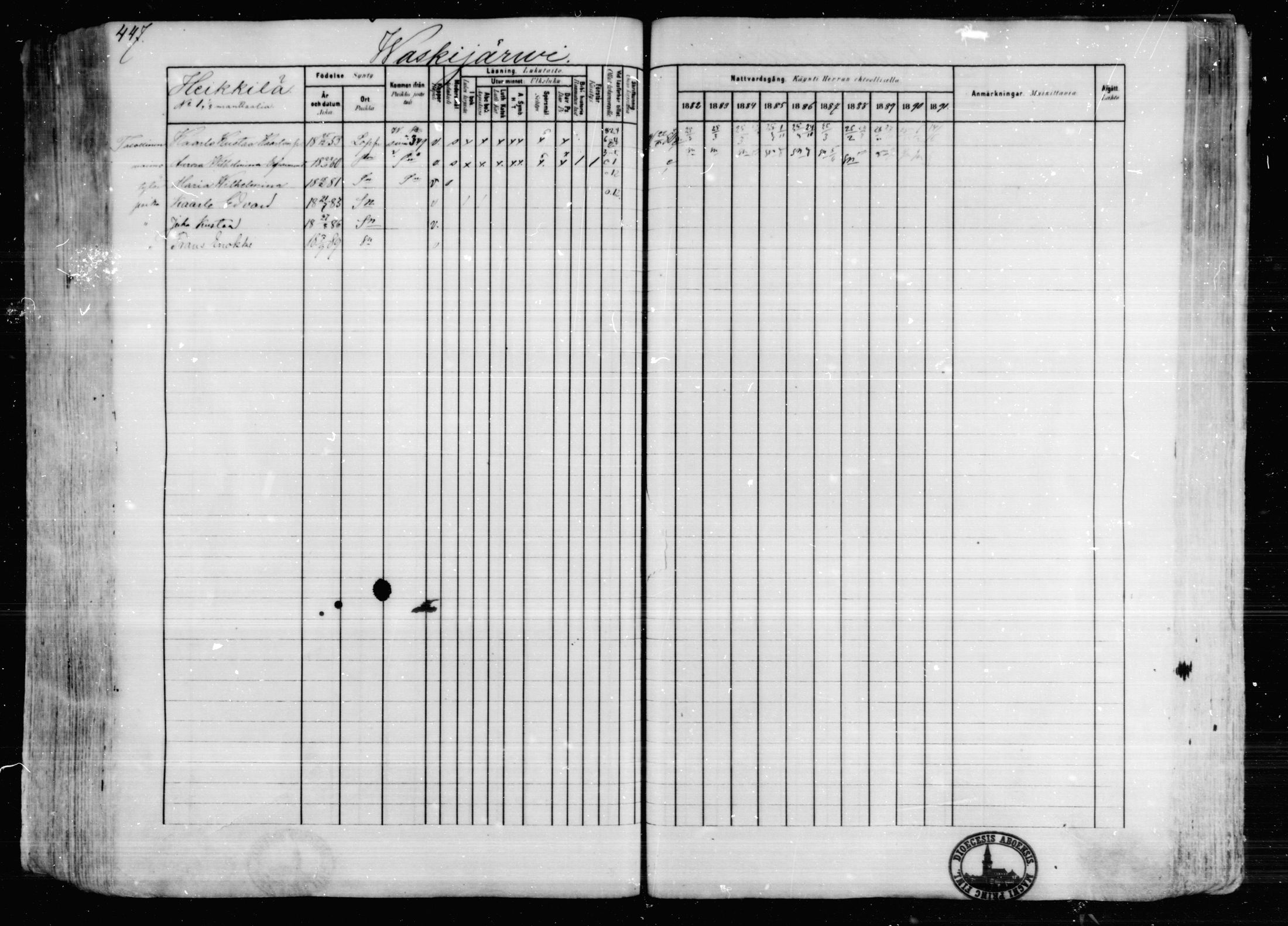 [ ../kirjat/Kirkonkirjat/karkkila/rippikirja_1882-1891_mko119-136/kuvat/395.jpg ]