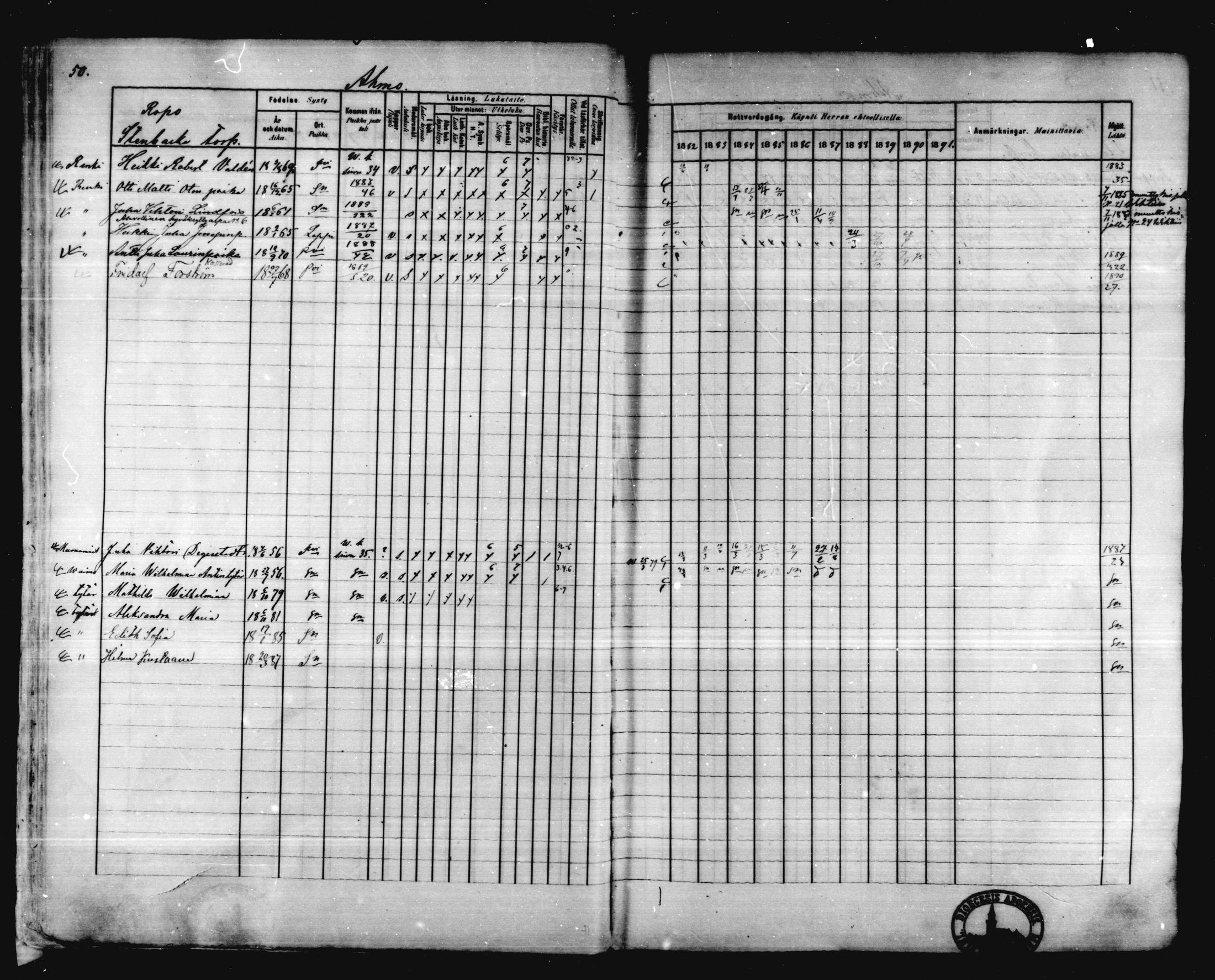 [ ../kirjat/Kirkonkirjat/karkkila/rippikirja_1882-1891_mko119-136/kuvat/45.jpg ]
