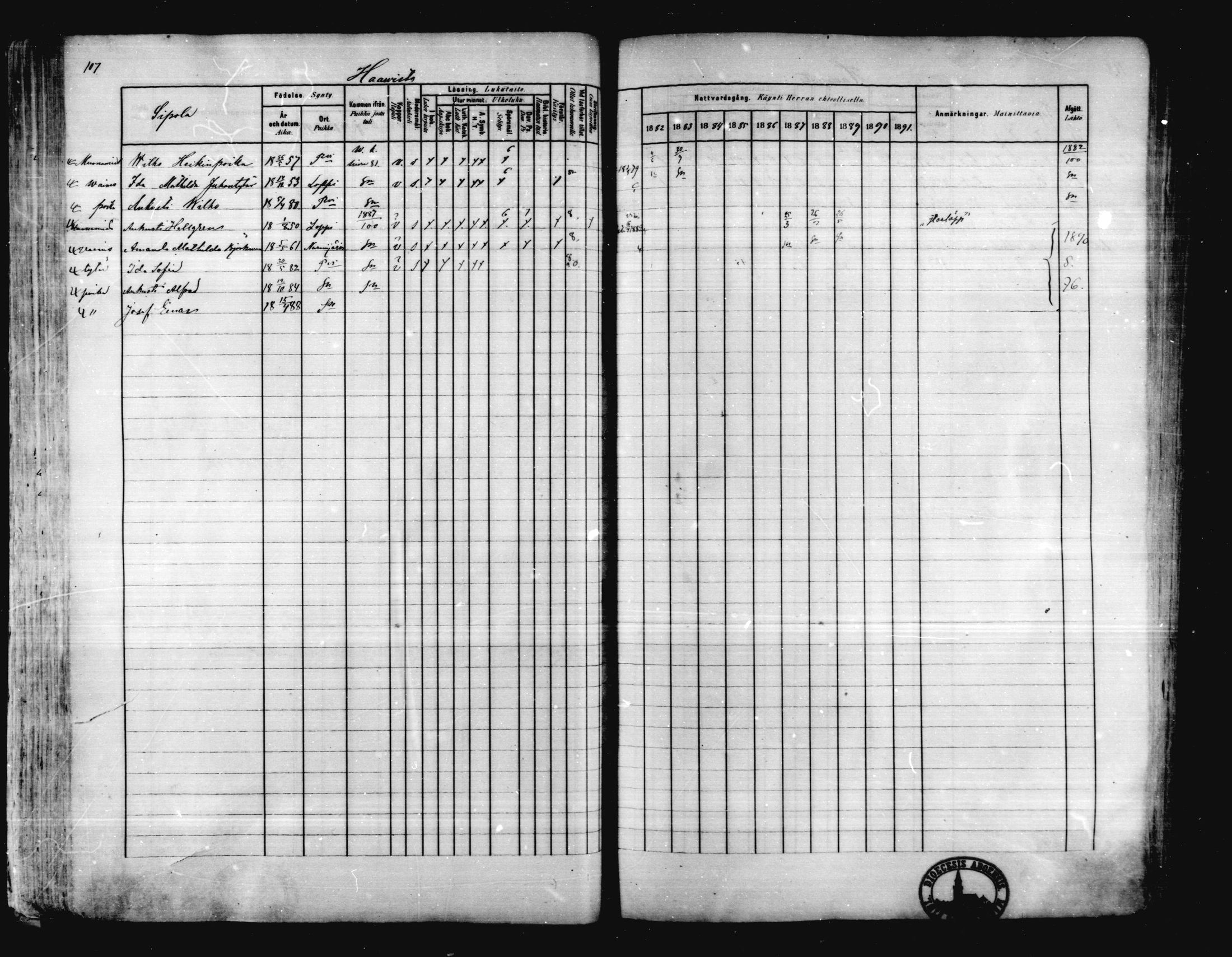 [ ../kirjat/Kirkonkirjat/karkkila/rippikirja_1882-1891_mko119-136/kuvat/98.jpg ]