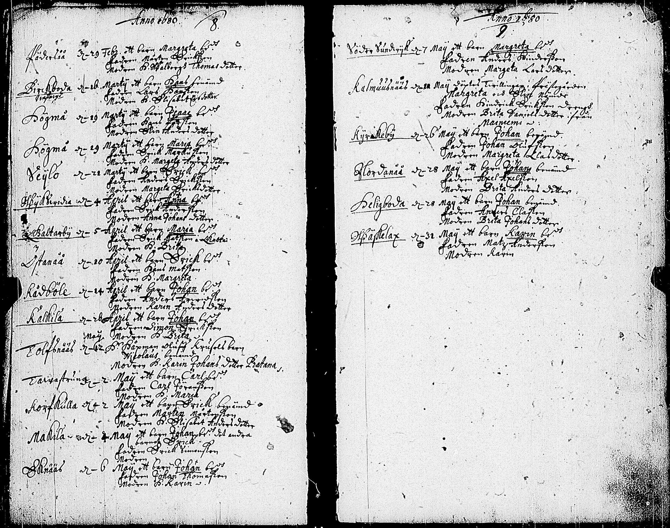 [ ../kirjat/Kirkonkirjat/kemio/syntyneet-vihityt-kuolleet_1679-1701_jk609/kuvat/9.jpg ]
