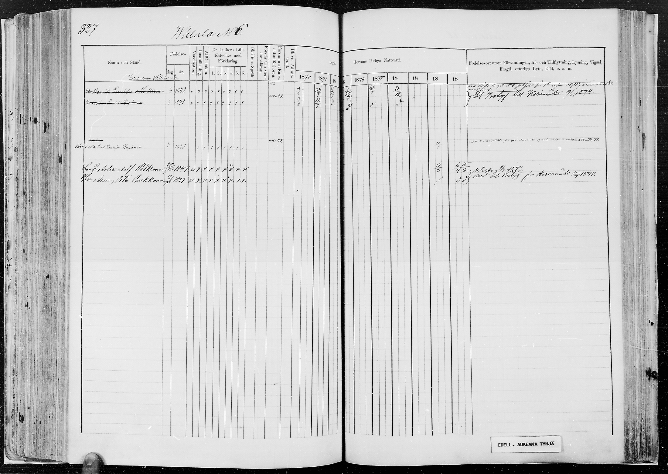 [ ../kirjat/Kirkonkirjat/kesalahti/rippikirja_1871-1880_mko29-41/kuvat/291.jpg ]