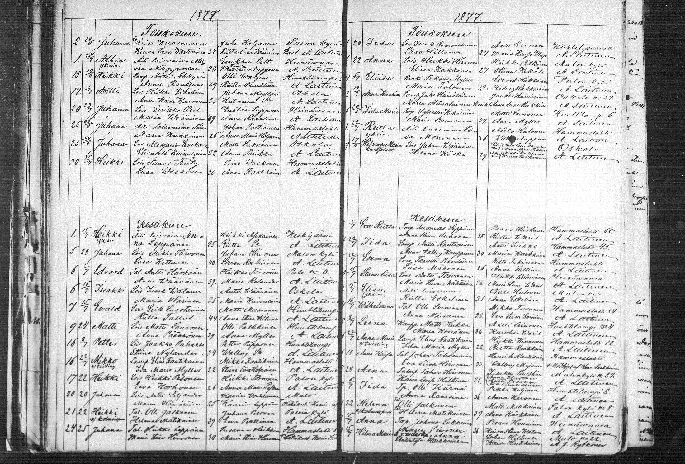 [ ../kirjat/Kirkonkirjat/kiihtelysvaara/syntyneet_1862-1881_mko504-509/kuvat/146.jpg ]