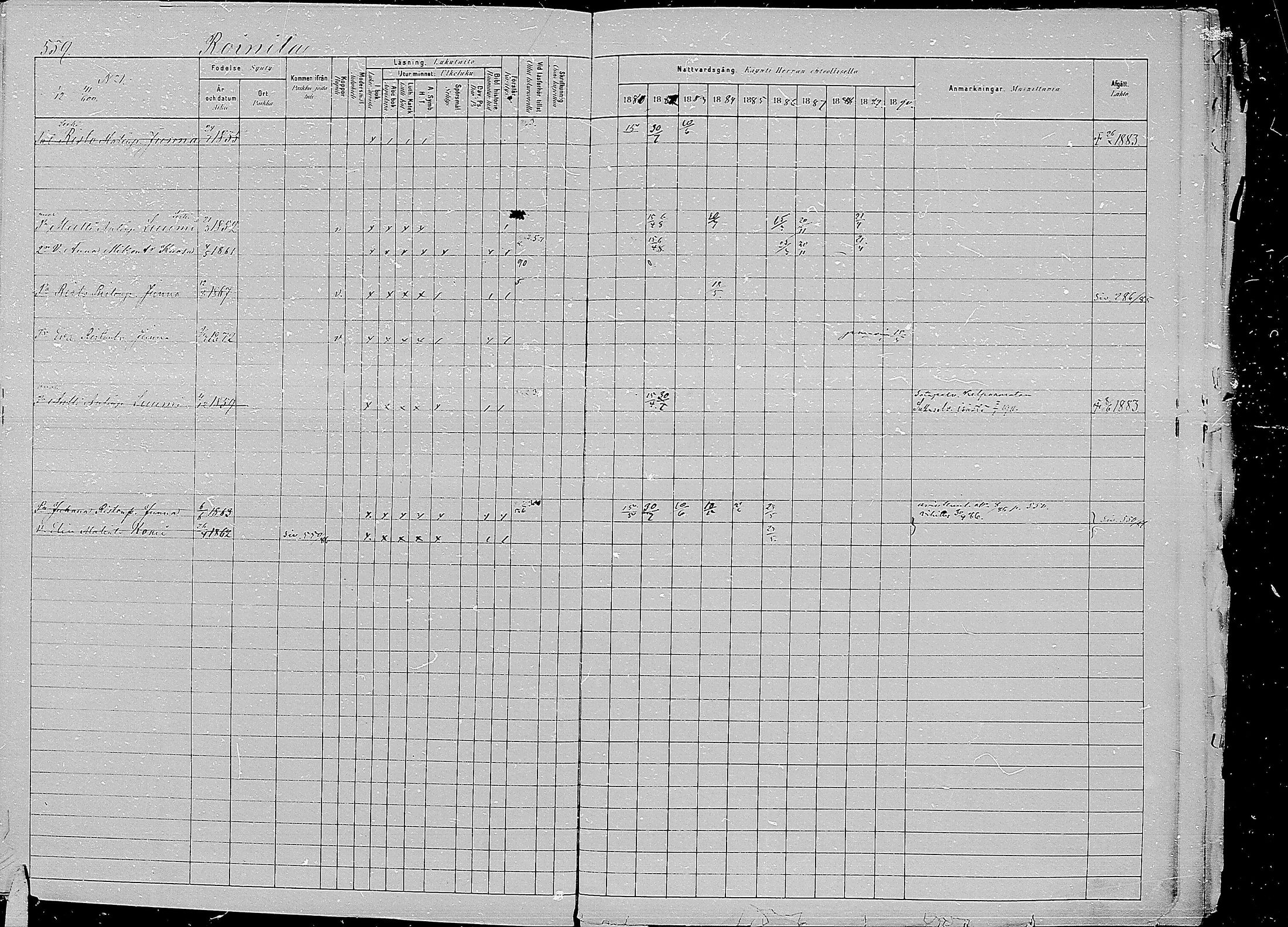 [ ../kirjat/Kirkonkirjat/kirvu/rippikirja_1881-1890_mko56-71/kuvat/151.jpg ]