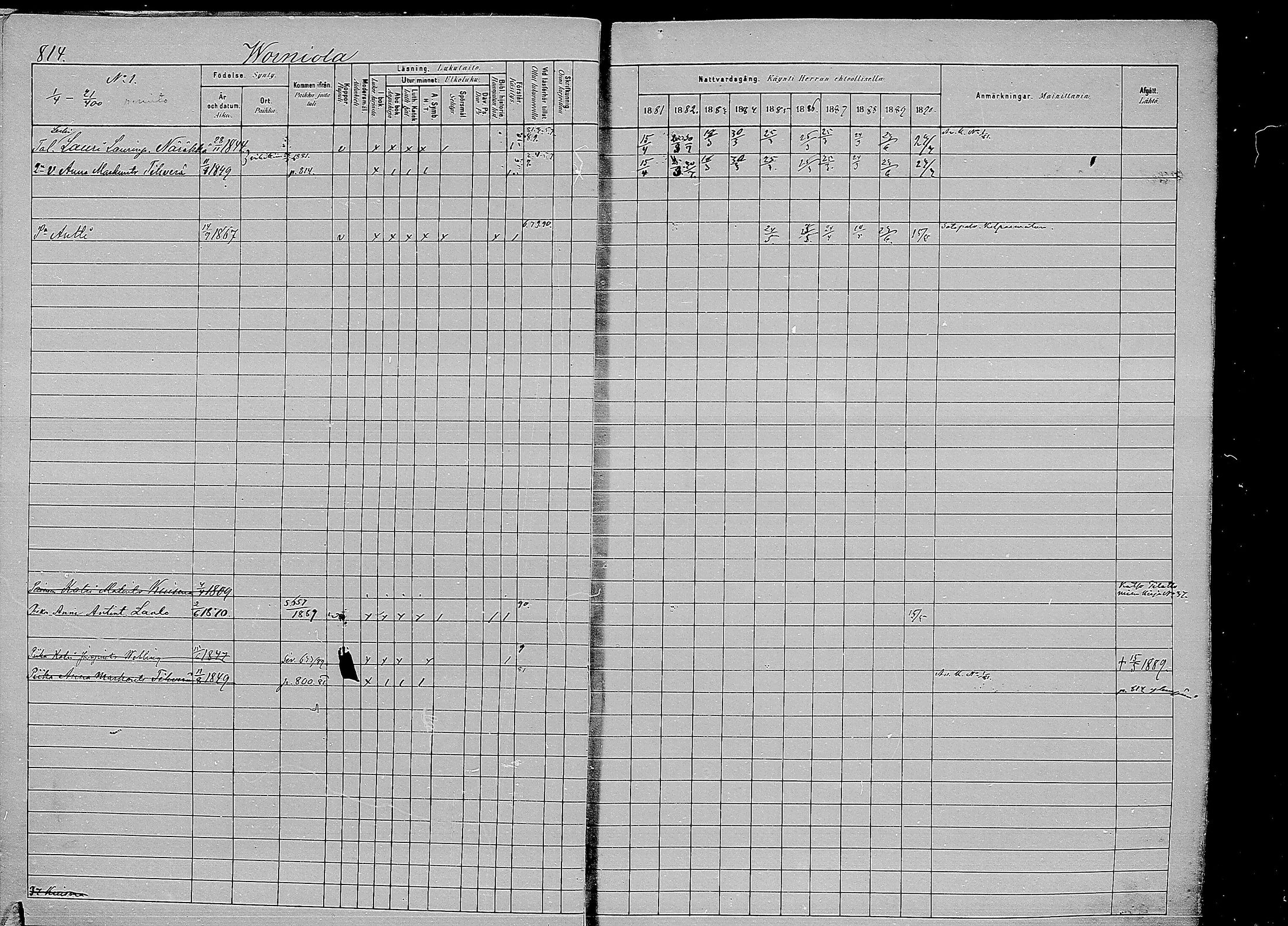[ ../kirjat/Kirkonkirjat/kirvu/rippikirja_1881-1890_mko56-71/kuvat/404.jpg ]