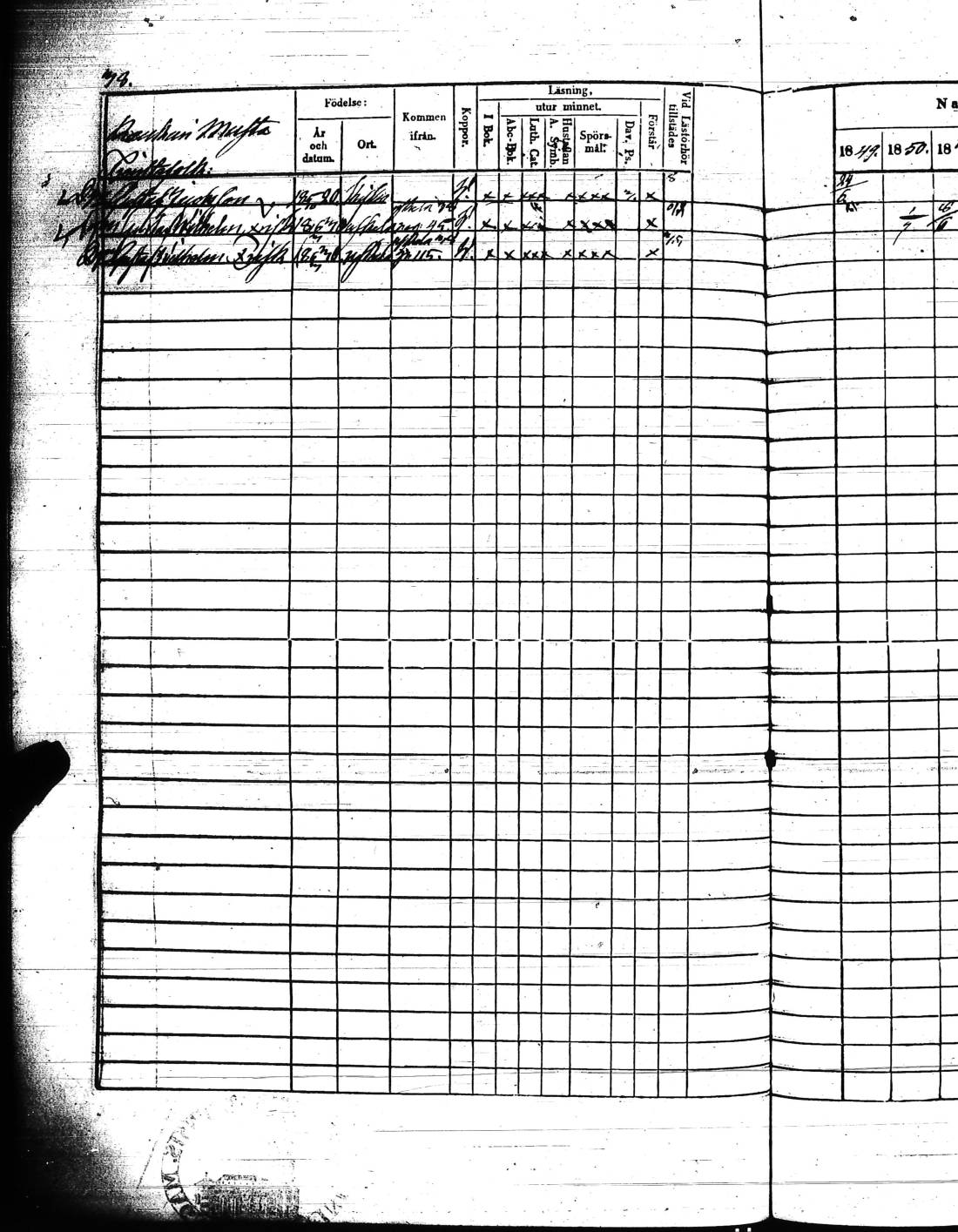 [ ../kirjat/Kirkonkirjat/kisko/rippikirja_1849-1855_jk1035/kuvat/79.jpg ]