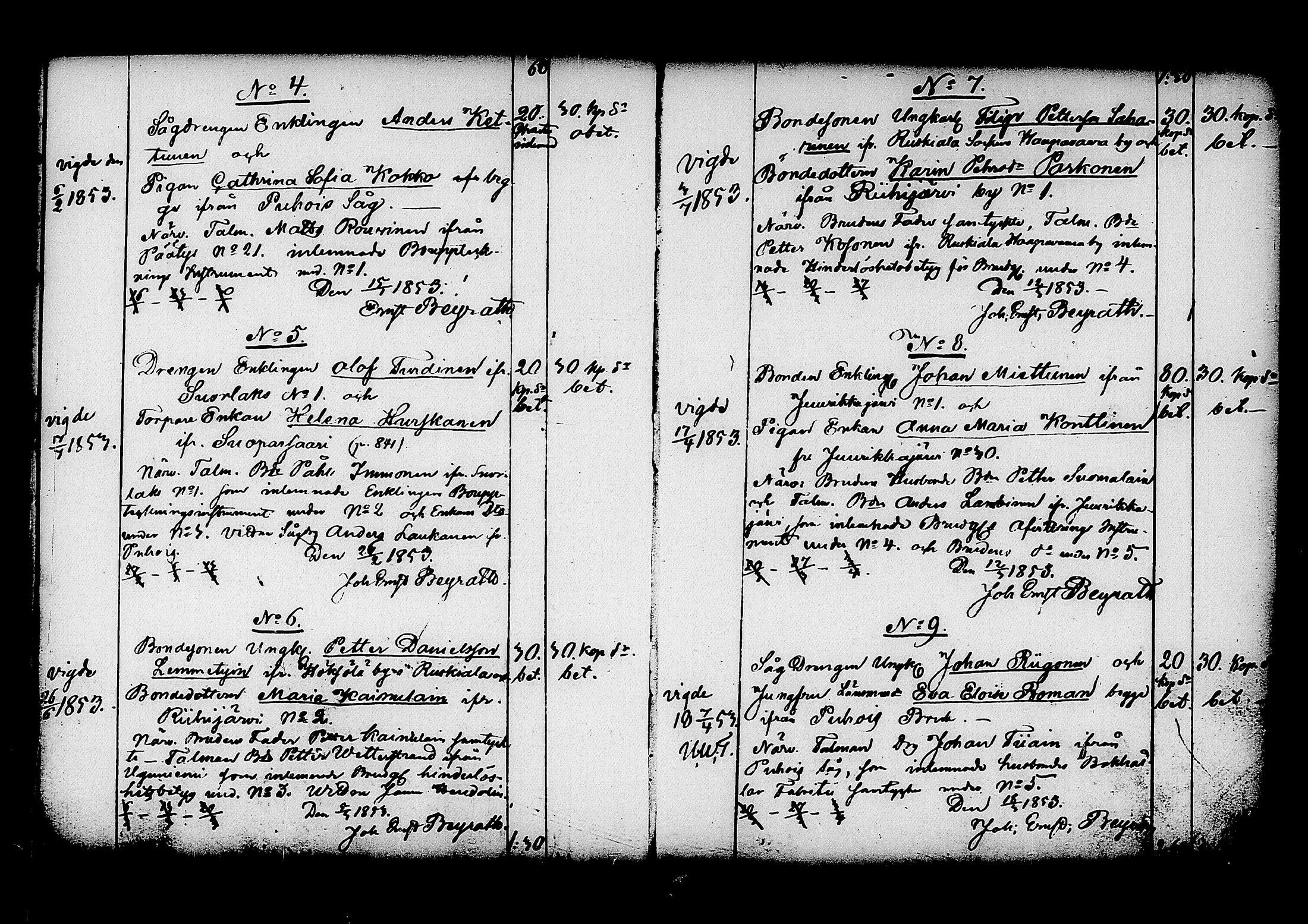 [ ../kirjat/Kirkonkirjat/kitee/kuulutetut_1852-1861_tk2149/kuvat/19.jpg ]