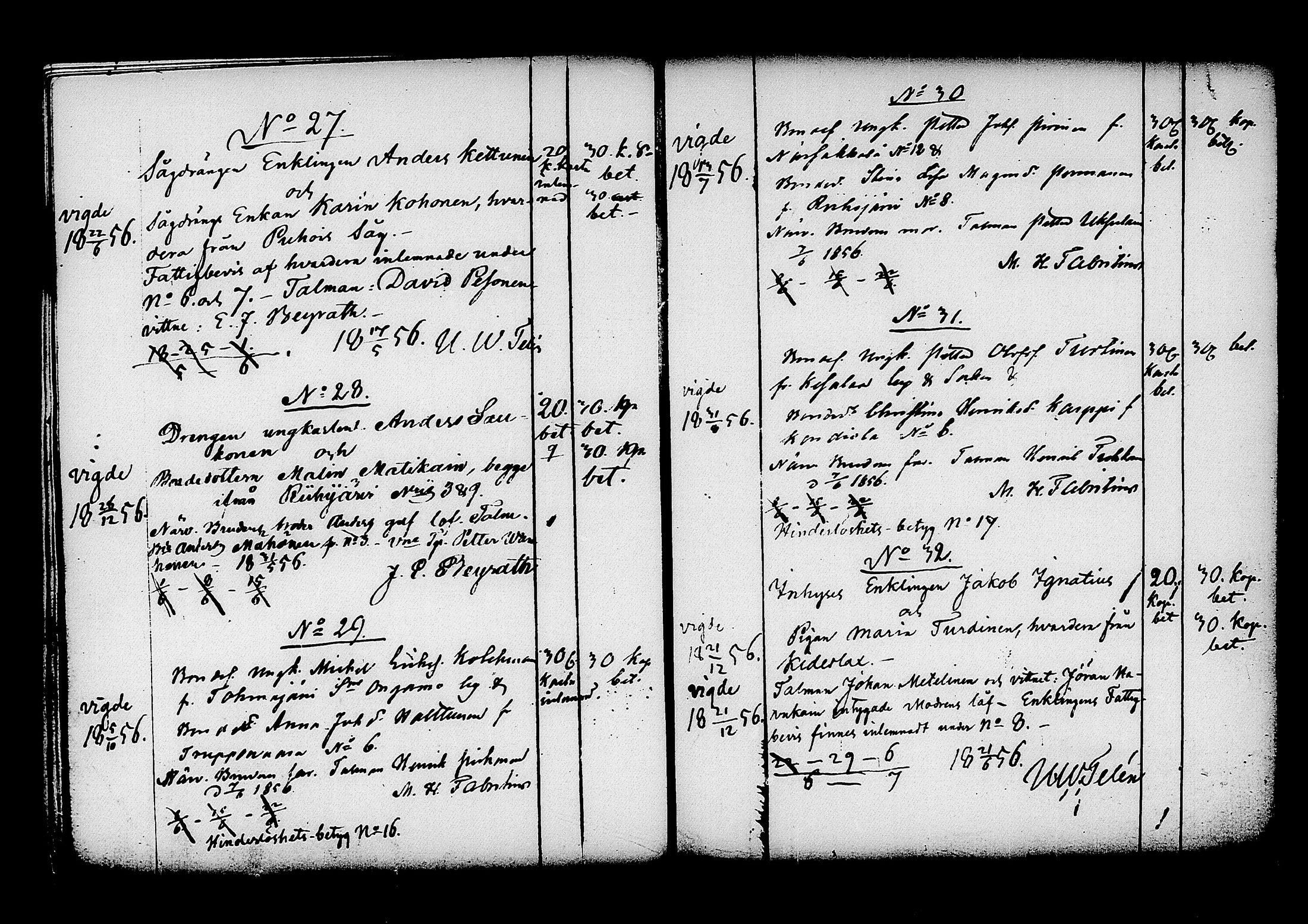 [ ../kirjat/Kirkonkirjat/kitee/kuulutetut_1852-1861_tk2149/kuvat/56.jpg ]