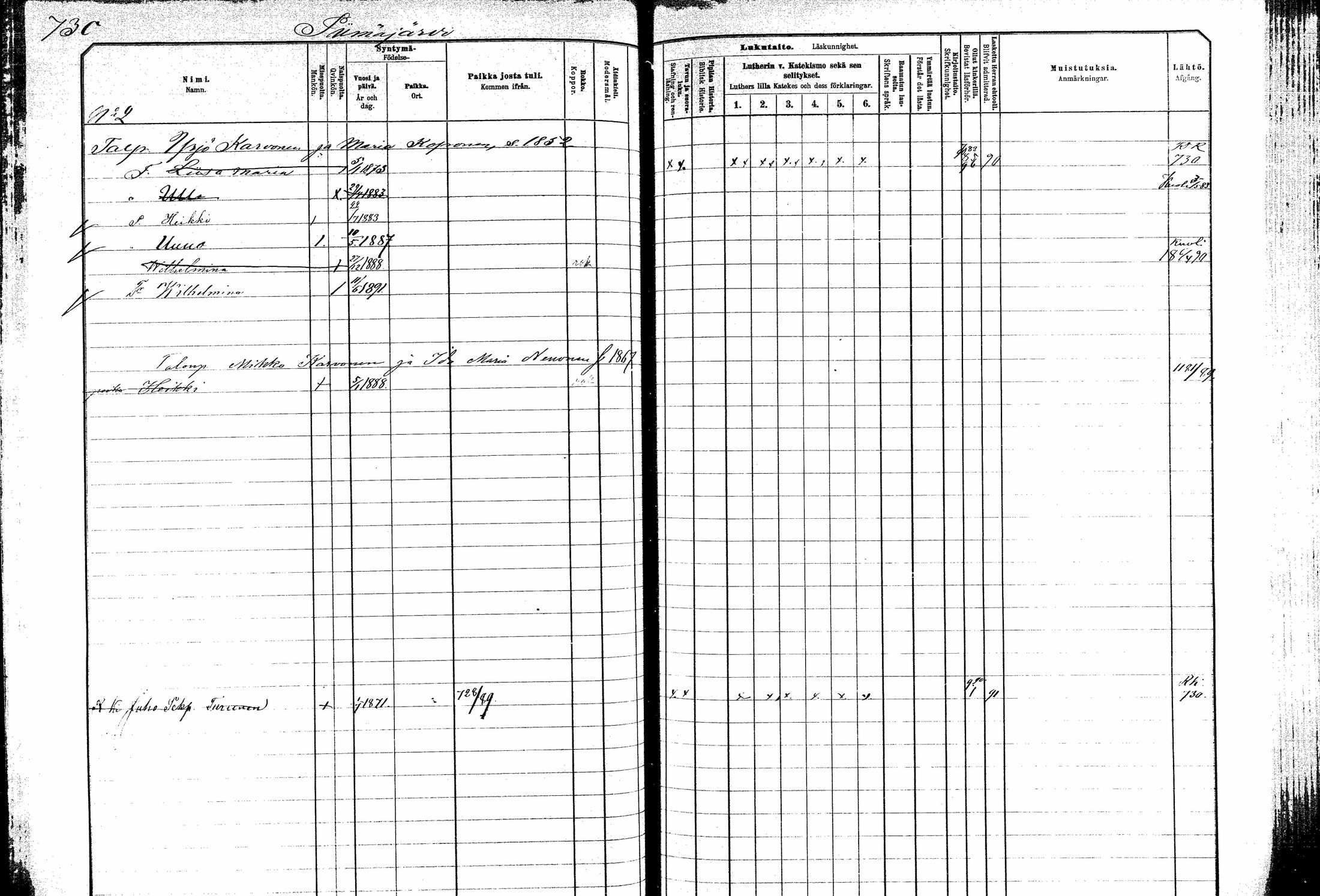[ ../kirjat/Kirkonkirjat/kitee/lastenkirja_1882-1890_mko673-684/kuvat/141.jpg ]
