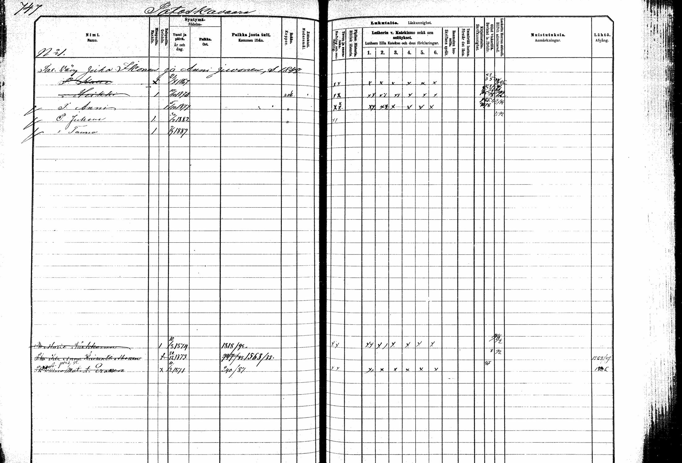[ ../kirjat/Kirkonkirjat/kitee/lastenkirja_1882-1890_mko673-684/kuvat/151.jpg ]