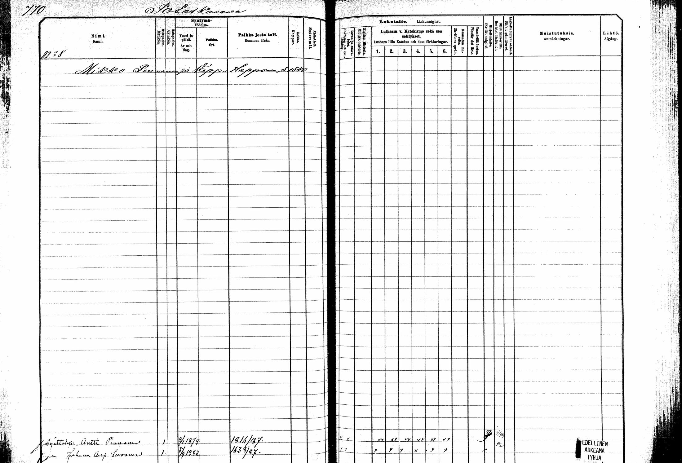 [ ../kirjat/Kirkonkirjat/kitee/lastenkirja_1882-1890_mko673-684/kuvat/169.jpg ]