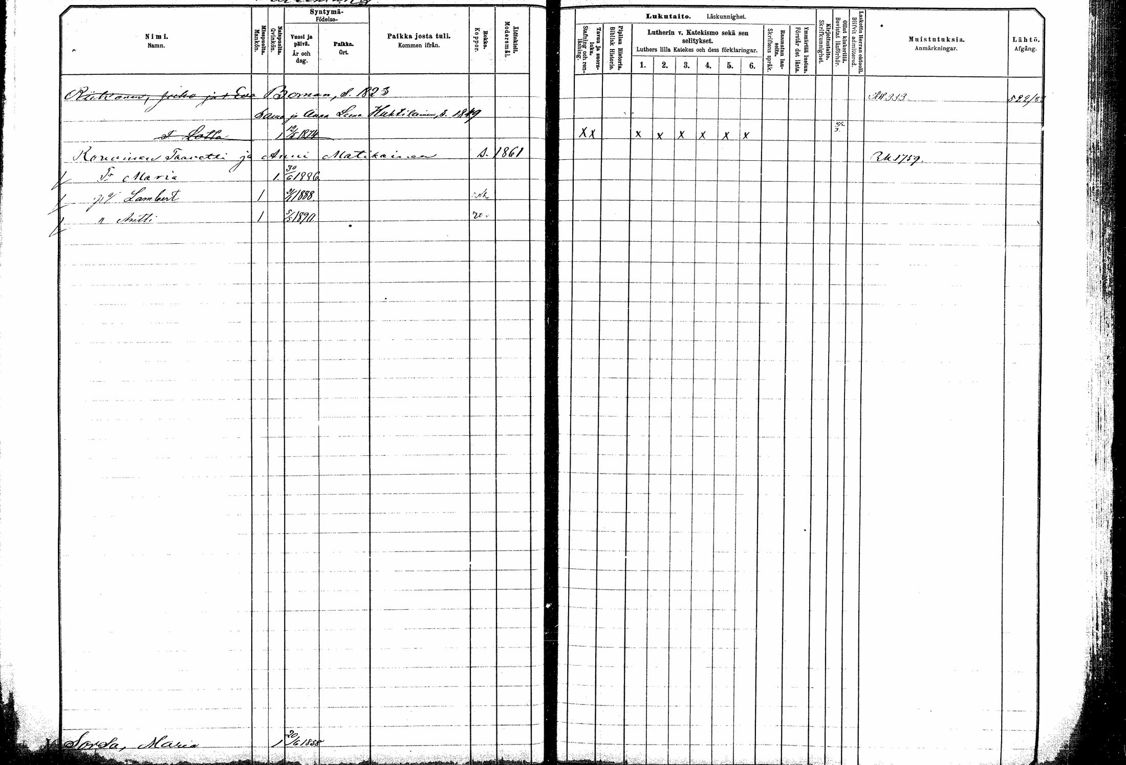[ ../kirjat/Kirkonkirjat/kitee/lastenkirja_1882-1890_mko697-708/kuvat/122.jpg ]