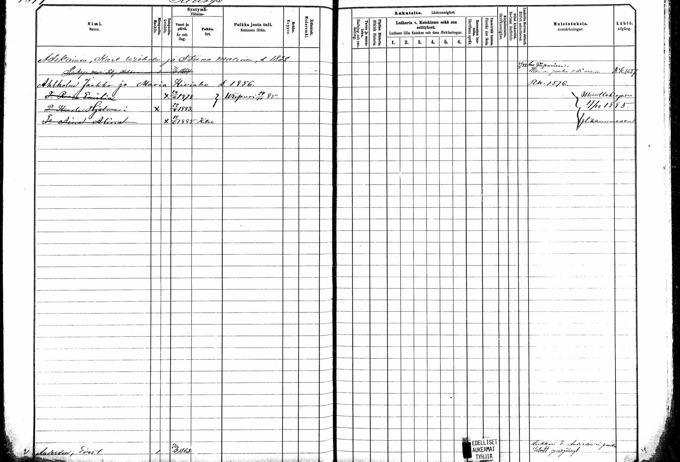 [ ../kirjat/Kirkonkirjat/kitee/lastenkirja_1882-1890_mko697-708/kuvat/309.jpg ]