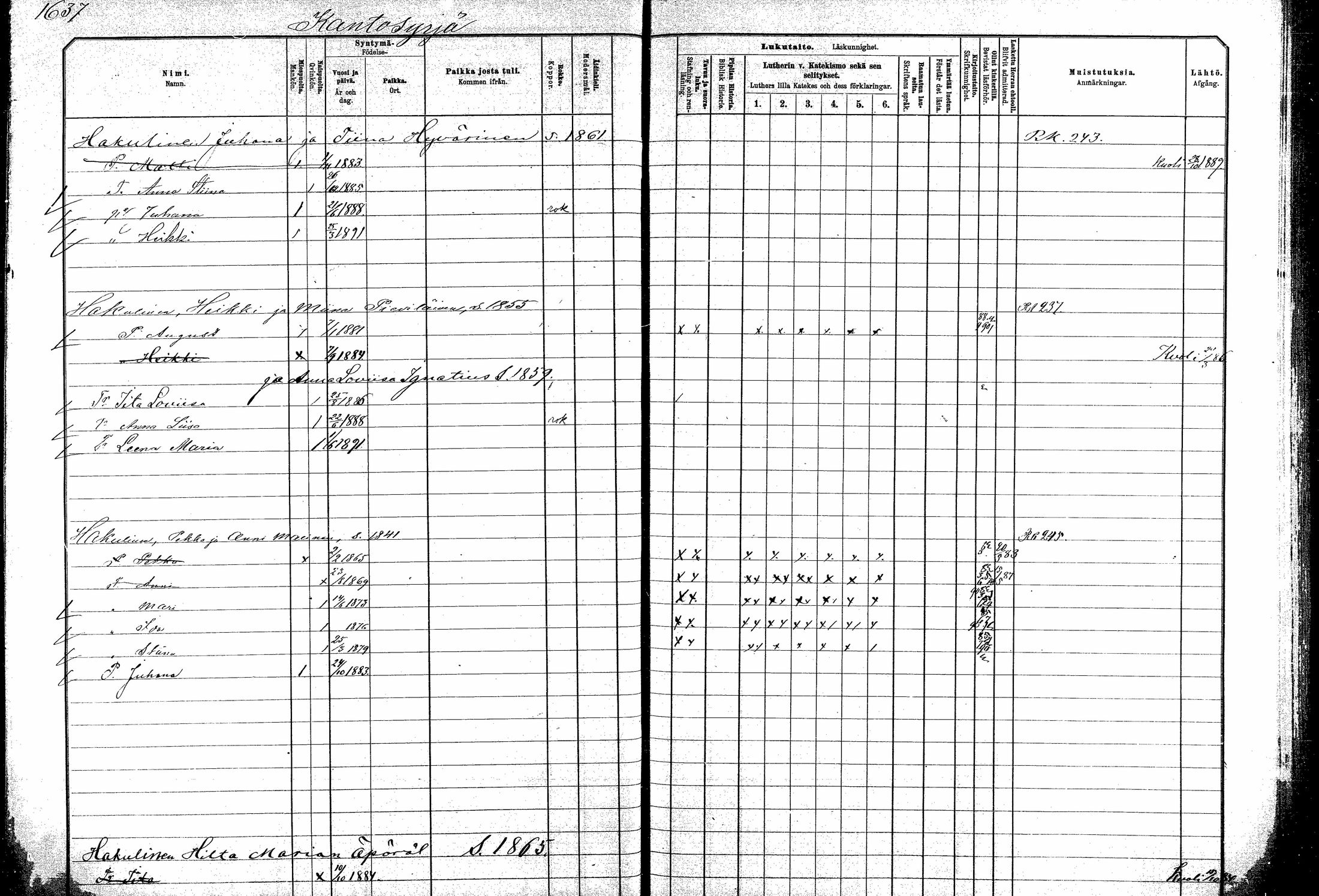 [ ../kirjat/Kirkonkirjat/kitee/lastenkirja_1882-1890_mko697-708/kuvat/81.jpg ]