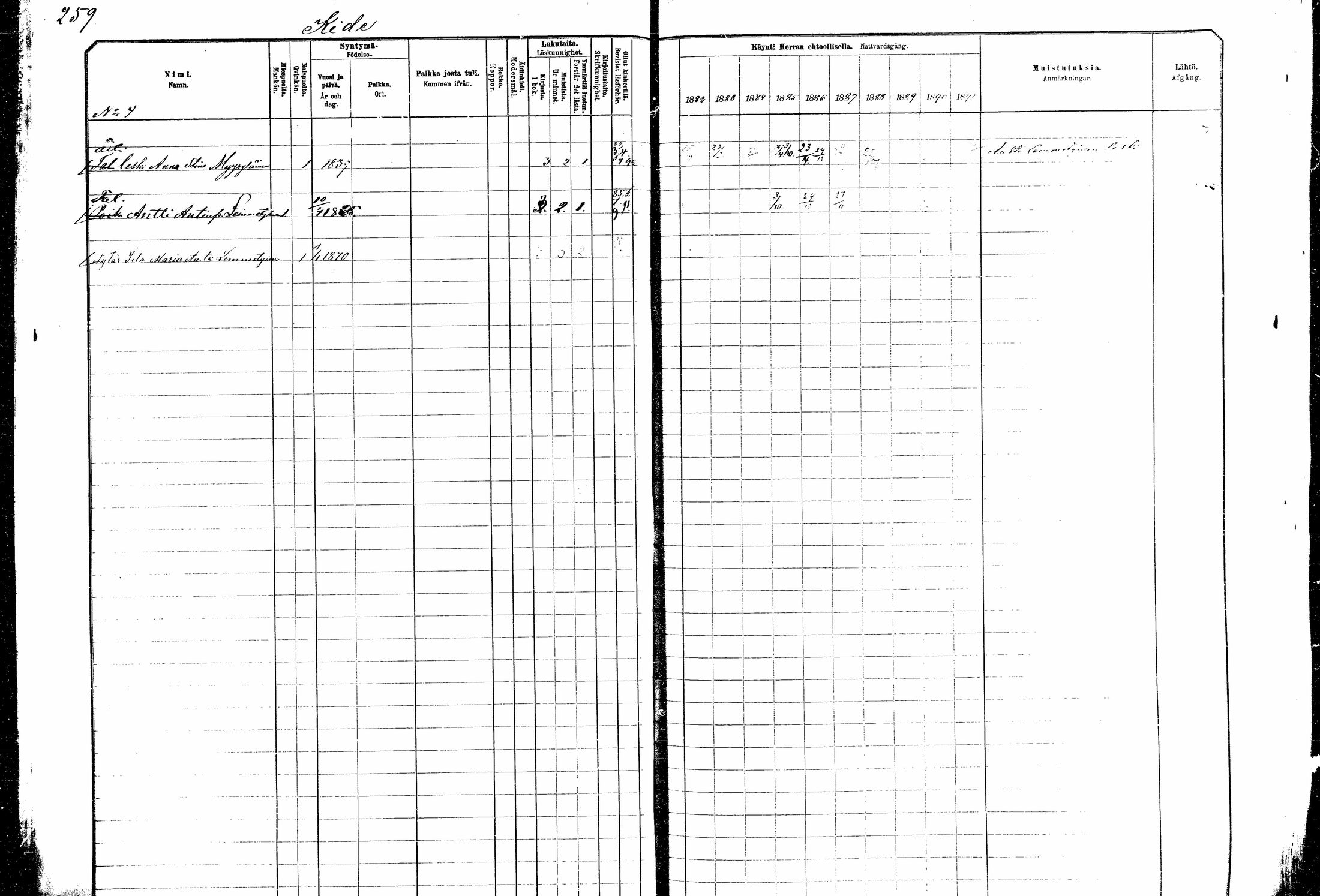 [ ../kirjat/Kirkonkirjat/kitee/rippikirja_1882-1890_mko35-49/kuvat/236.jpg ]