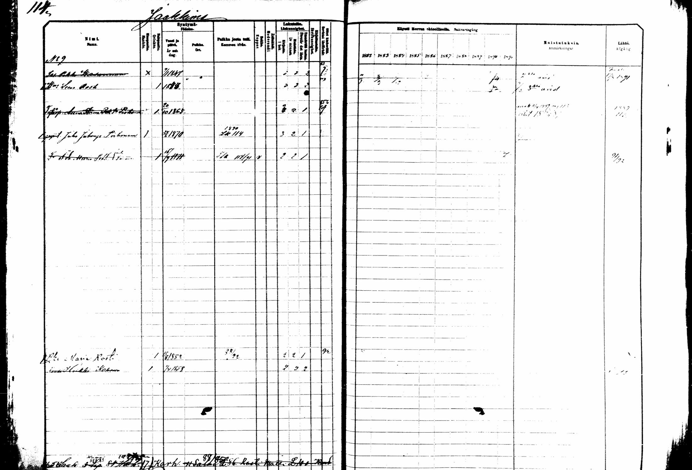 [ ../kirjat/Kirkonkirjat/kitee/rippikirja_1882-1890_mko35-49/kuvat/98.jpg ]