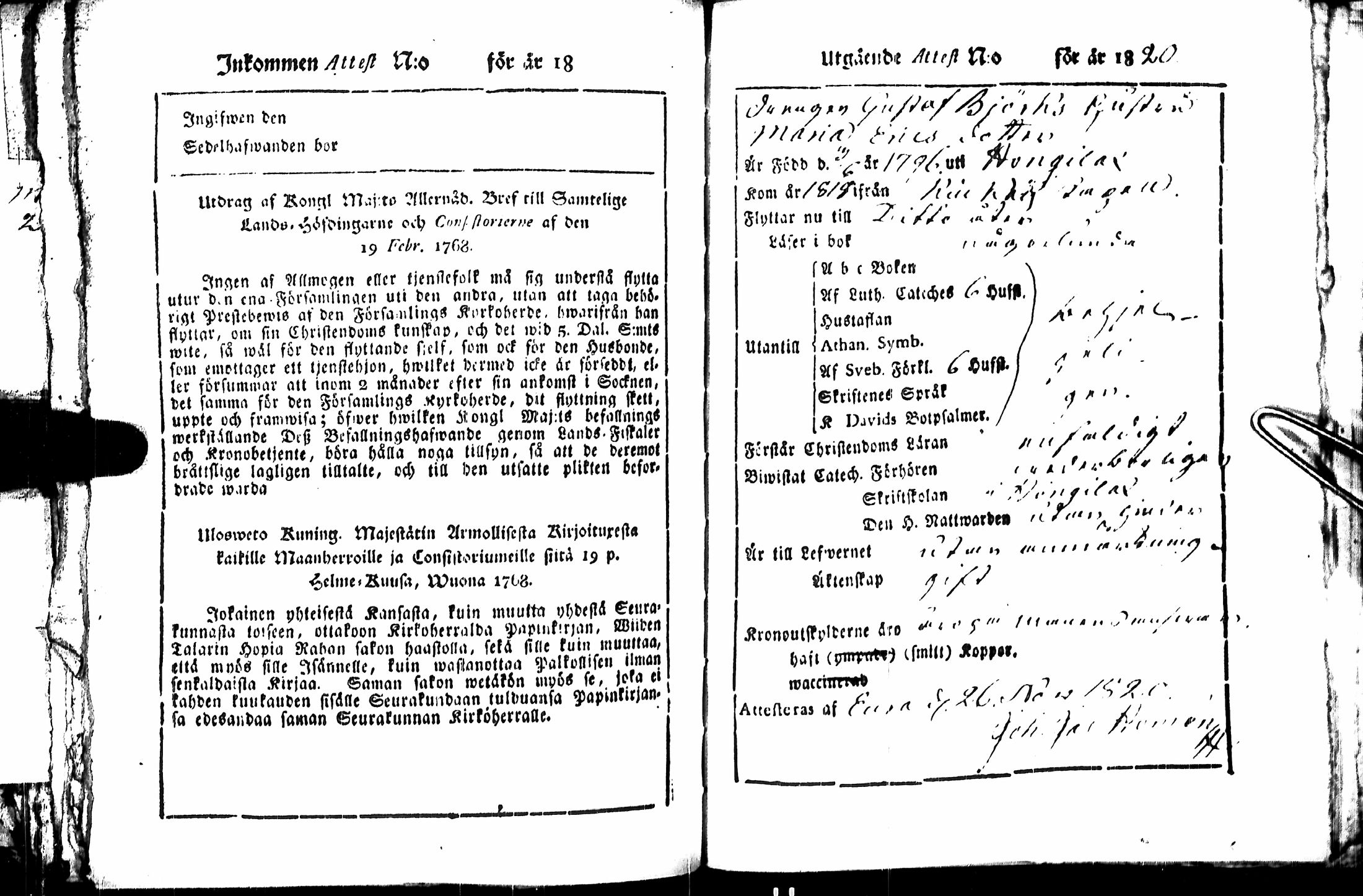 [ ../kirjat/Kirkonkirjat/kiukainen/muuttokirjoja_1816-1820_jk419/kuvat/297.jpg ]