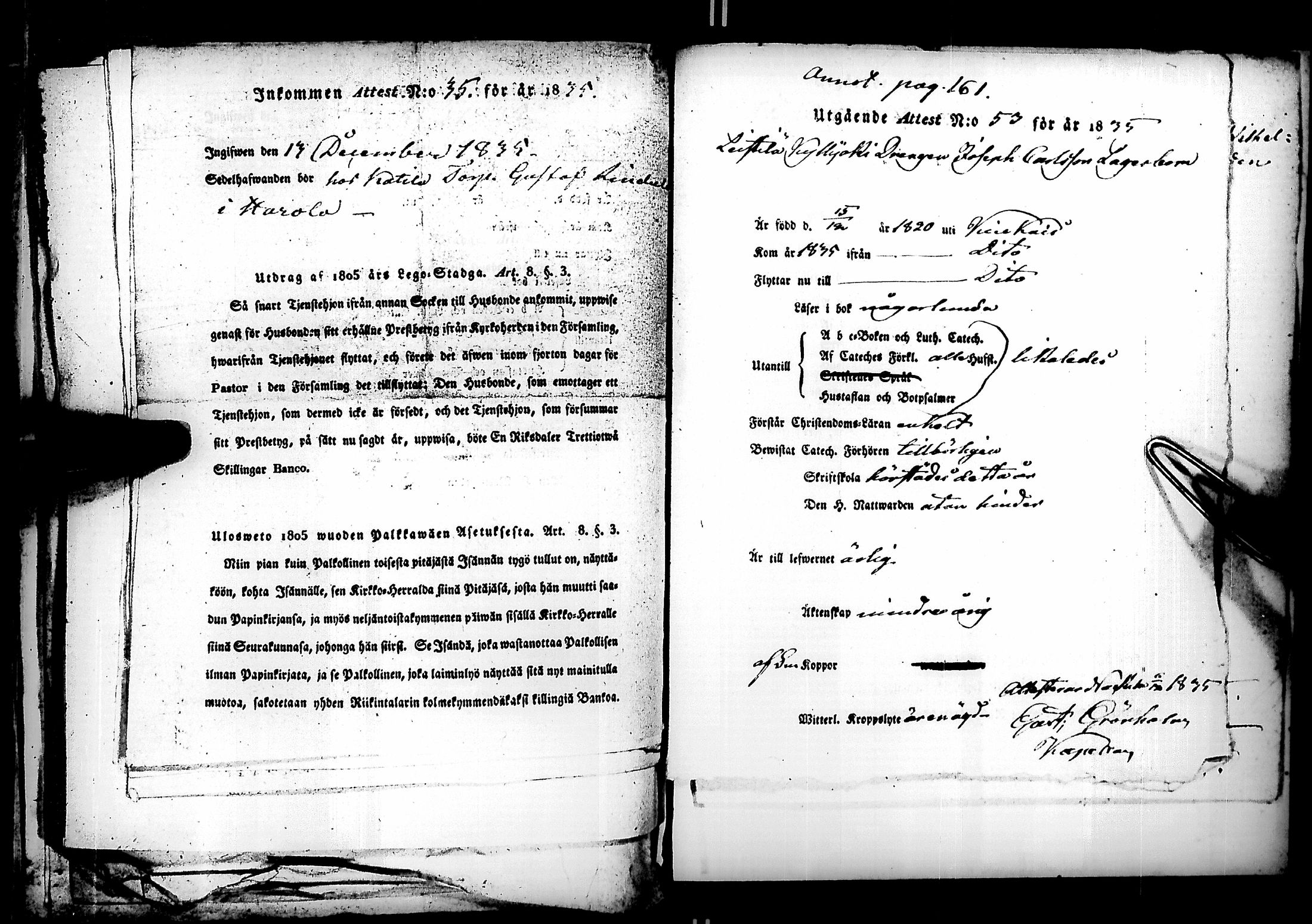 [ ../kirjat/Kirkonkirjat/kiukainen/muuttokirjoja_1833-1835_jk420/kuvat/157.jpg ]