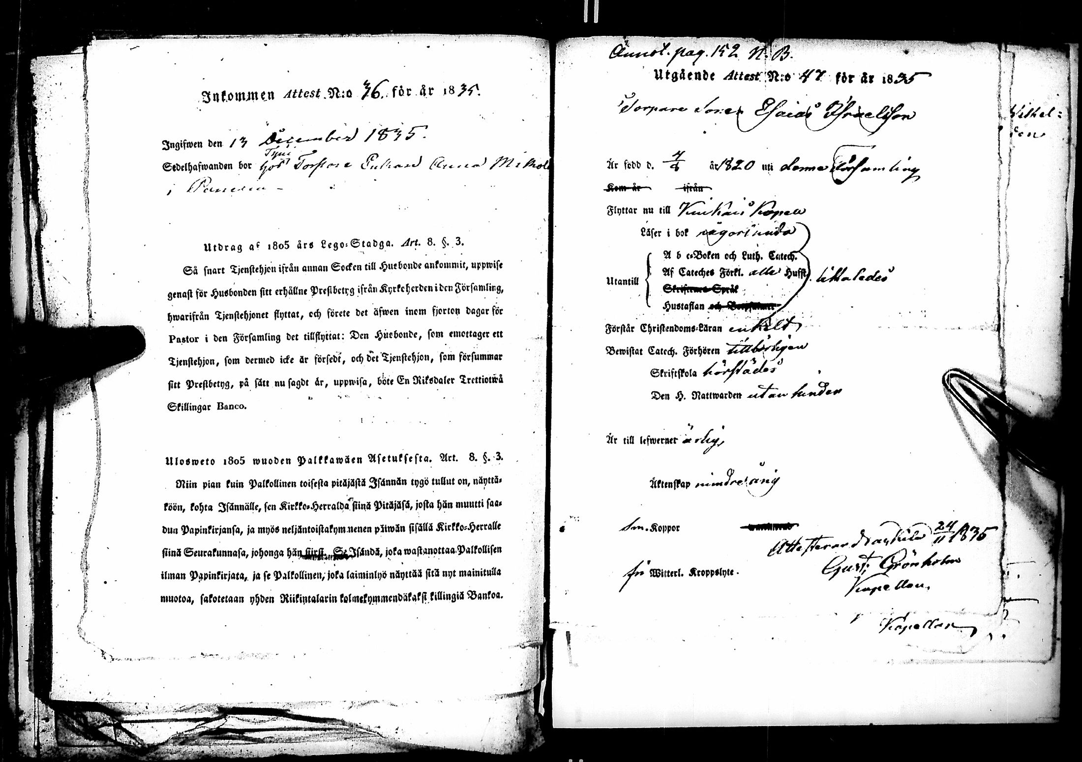 [ ../kirjat/Kirkonkirjat/kiukainen/muuttokirjoja_1833-1835_jk420/kuvat/158.jpg ]