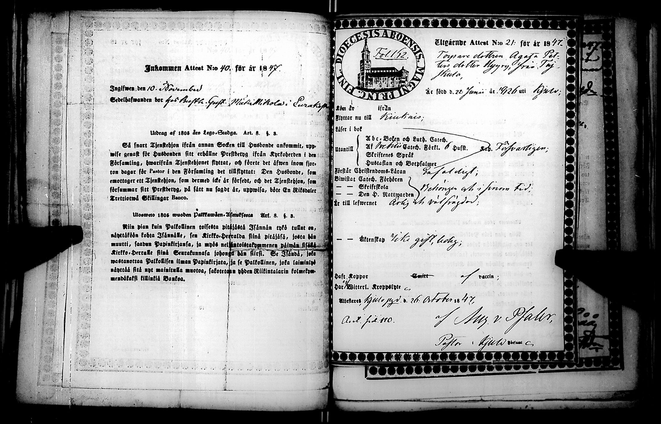 [ ../kirjat/Kirkonkirjat/kiukainen/muuttokirjoja_1845-1848_jk421/kuvat/160.jpg ]