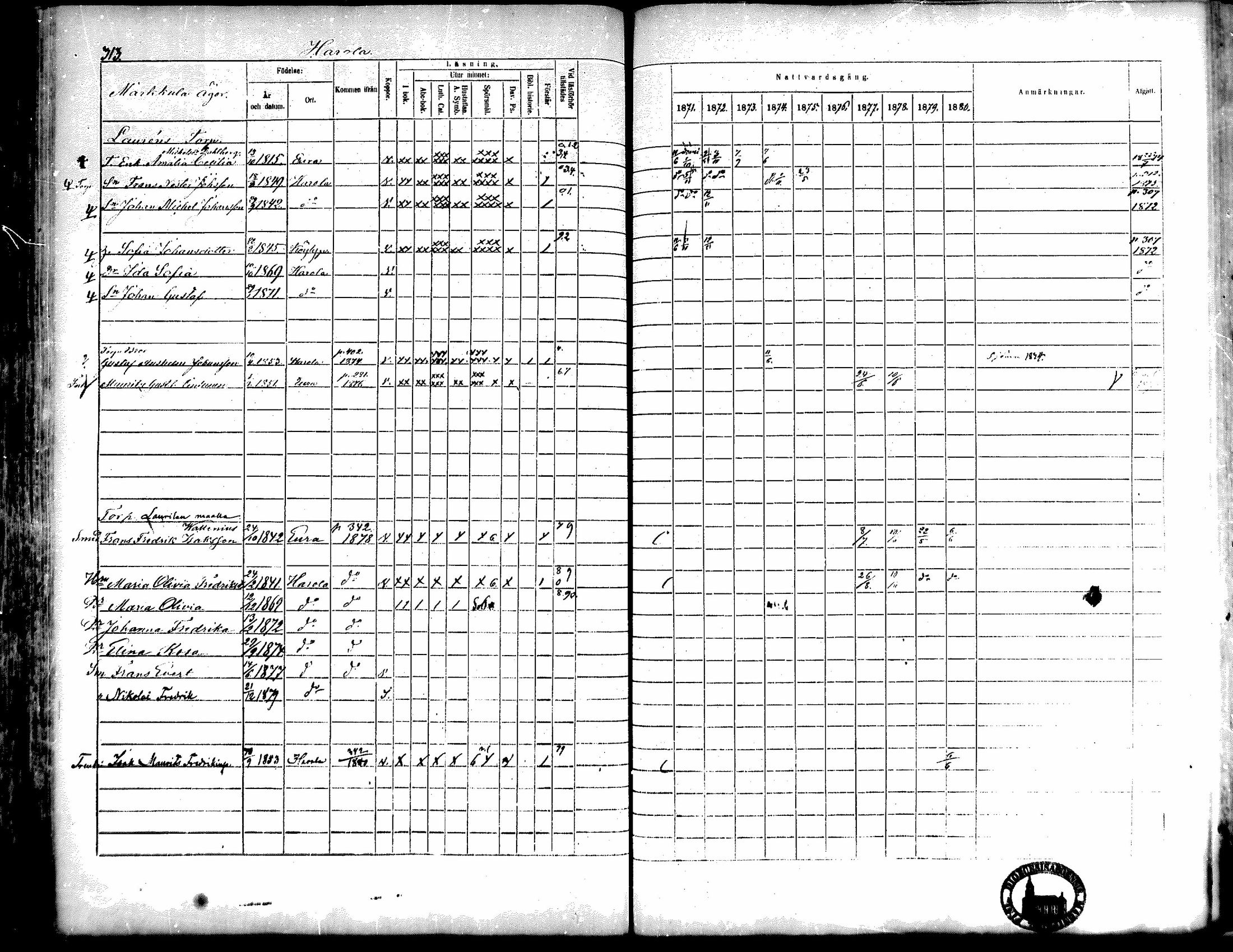 [ ../kirjat/Kirkonkirjat/kiukainen/rippikirja_1871-1880_mko17-32/kuvat/313.jpg ]