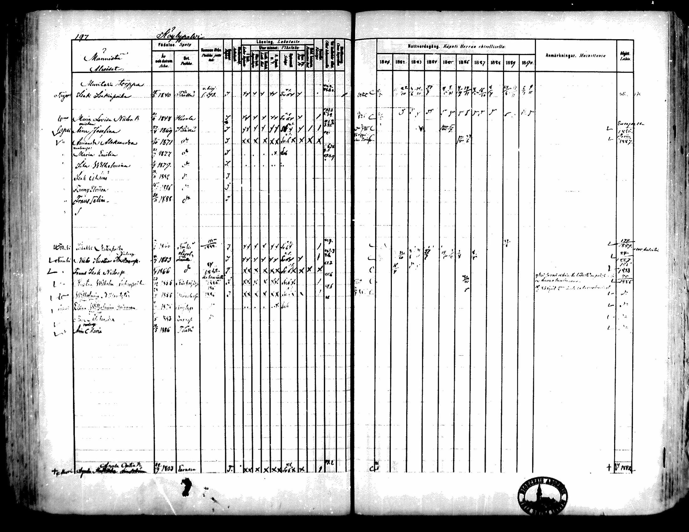 [ ../kirjat/Kirkonkirjat/kiukainen/rippikirja_1881-1890_mko33-49/kuvat/189.jpg ]