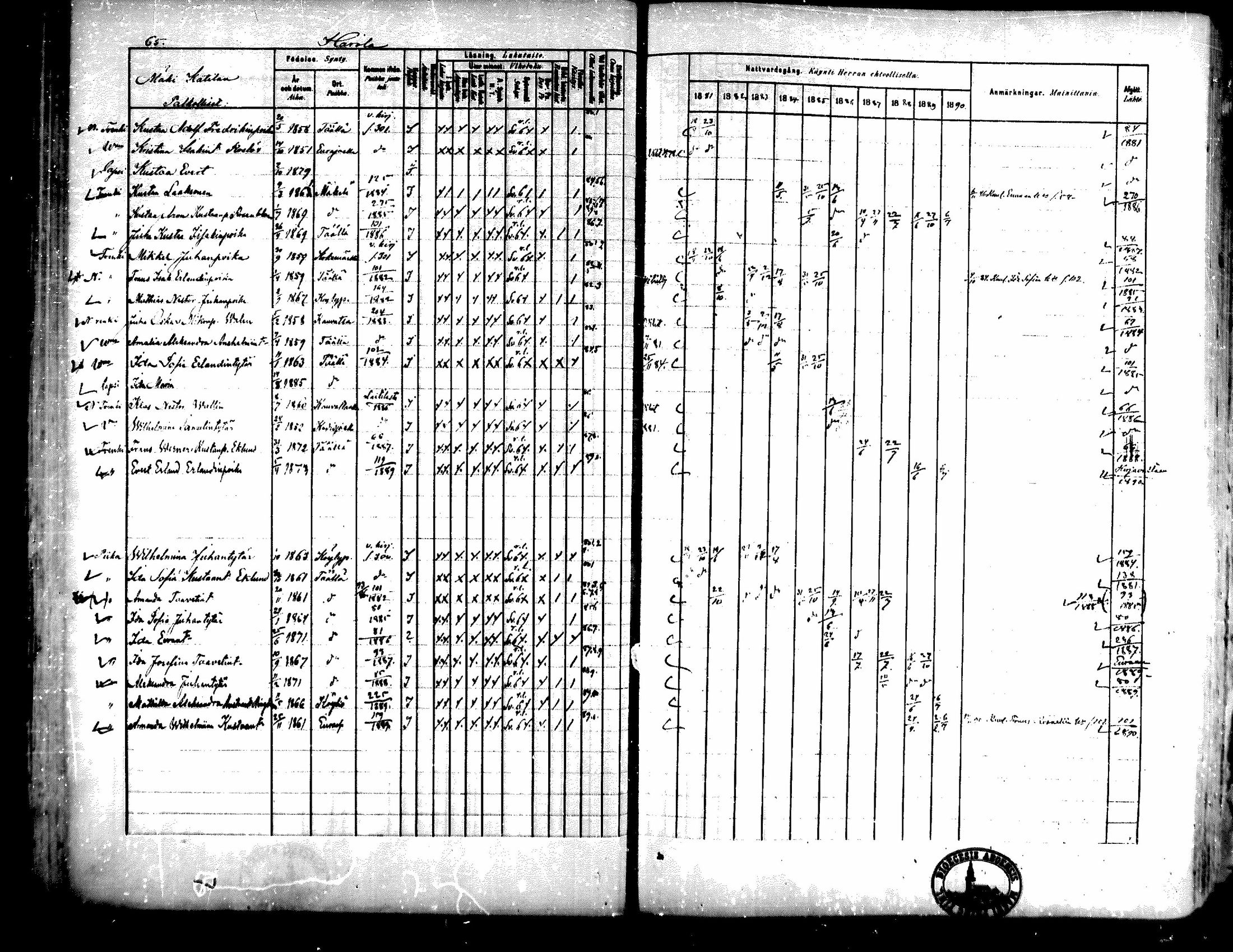 [ ../kirjat/Kirkonkirjat/kiukainen/rippikirja_1881-1890_mko33-49/kuvat/59.jpg ]