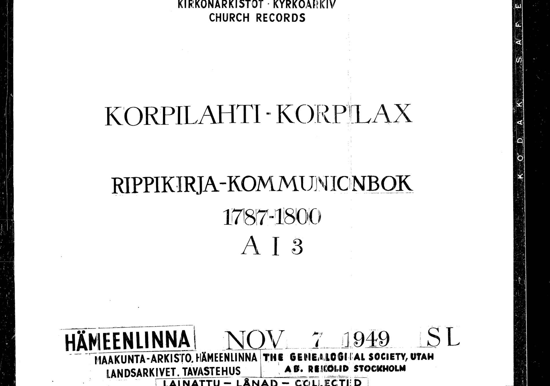 [ ../kirjat/Kirkonkirjat/korpilahti/rippikirja_1787-1800_tk434/kuvat/1.jpg ]