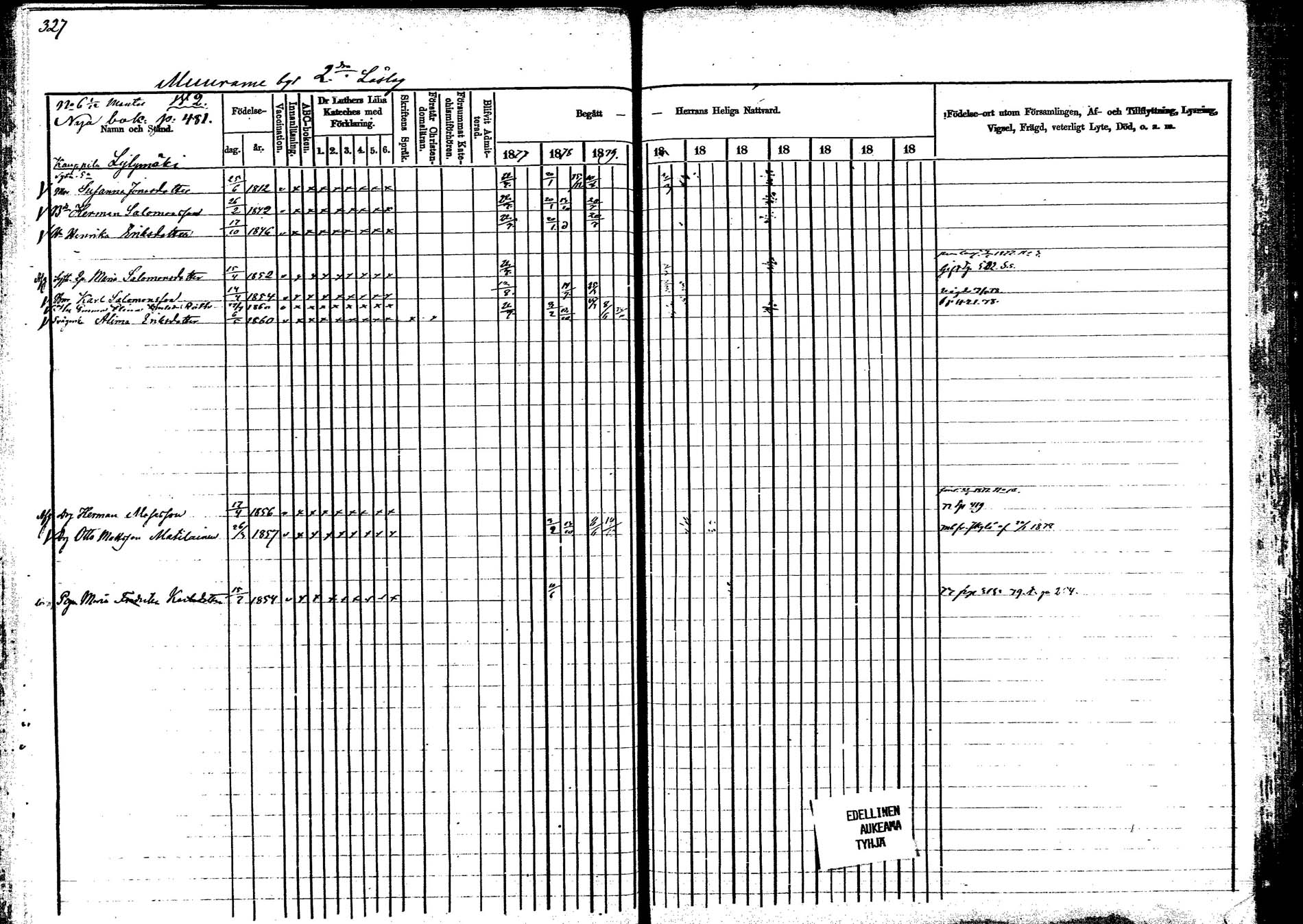 [ ../kirjat/Kirkonkirjat/korpilahti/rippikirja_1877-1880_mko30-44/kuvat/326.jpg ]