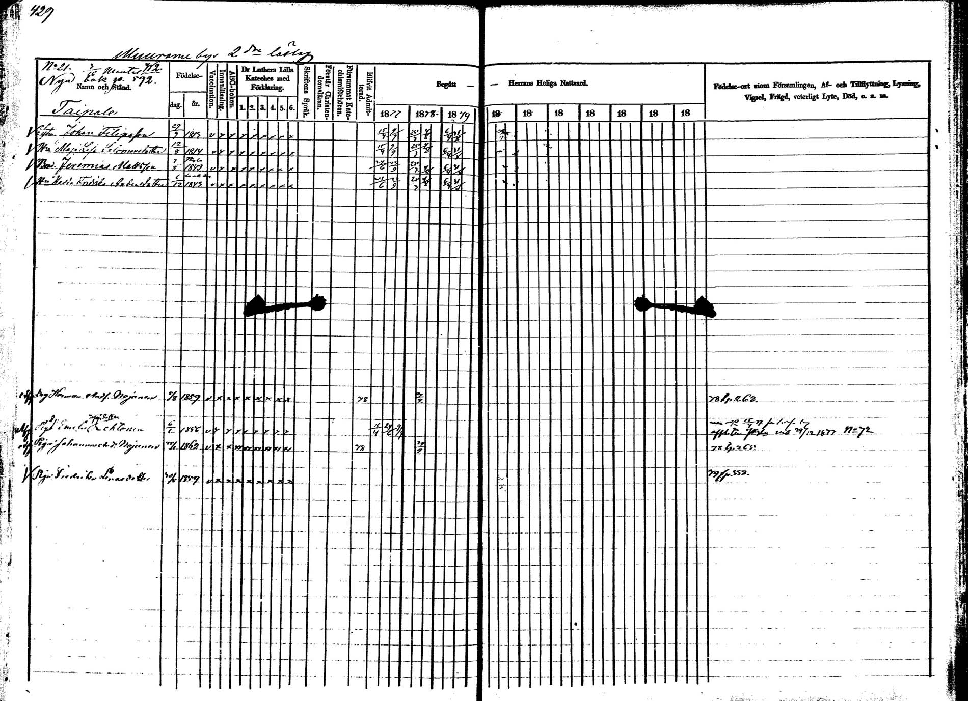 [ ../kirjat/Kirkonkirjat/korpilahti/rippikirja_1877-1880_mko30-44/kuvat/424.jpg ]