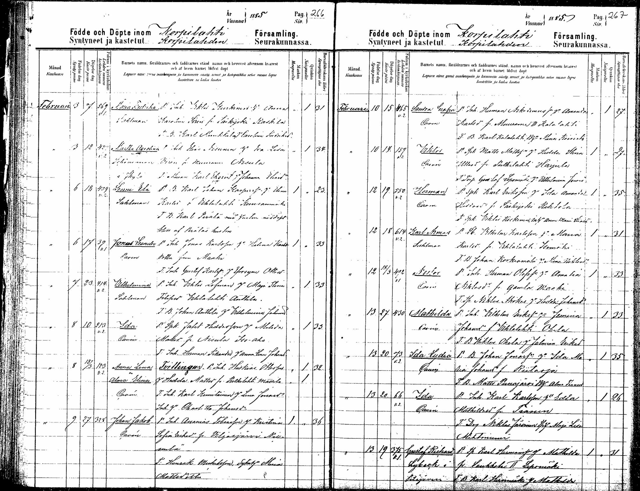 [ ../kirjat/Kirkonkirjat/korpilahti/syntyneet_1879-1885_mko575-580/kuvat/158.jpg ]